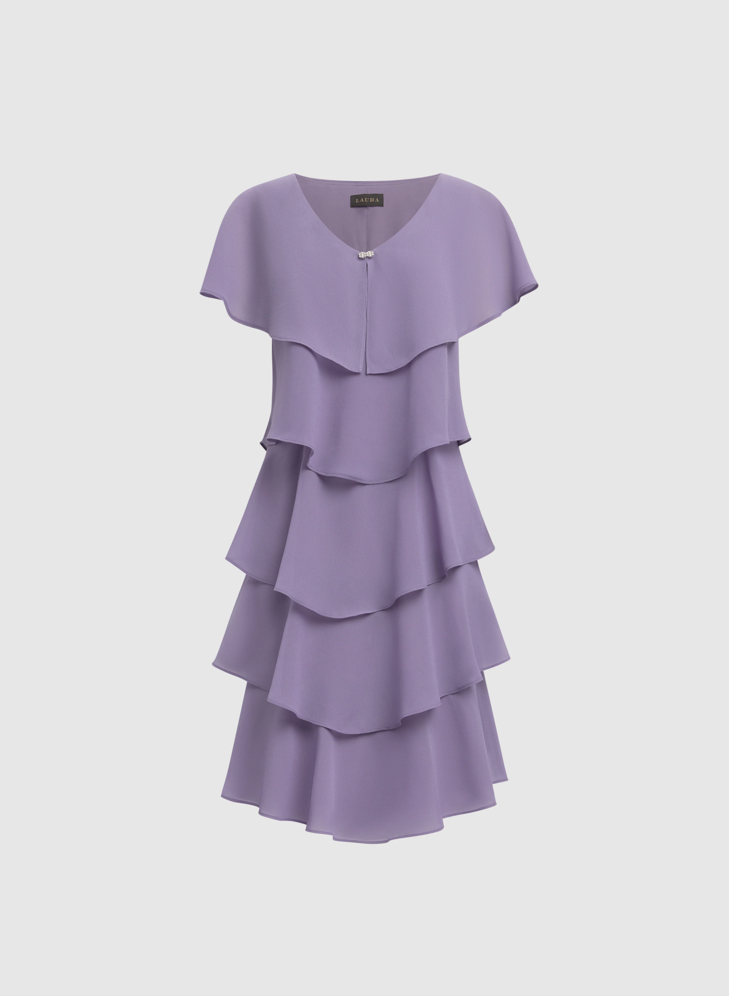 Tiered Capelet Dress - Image 6