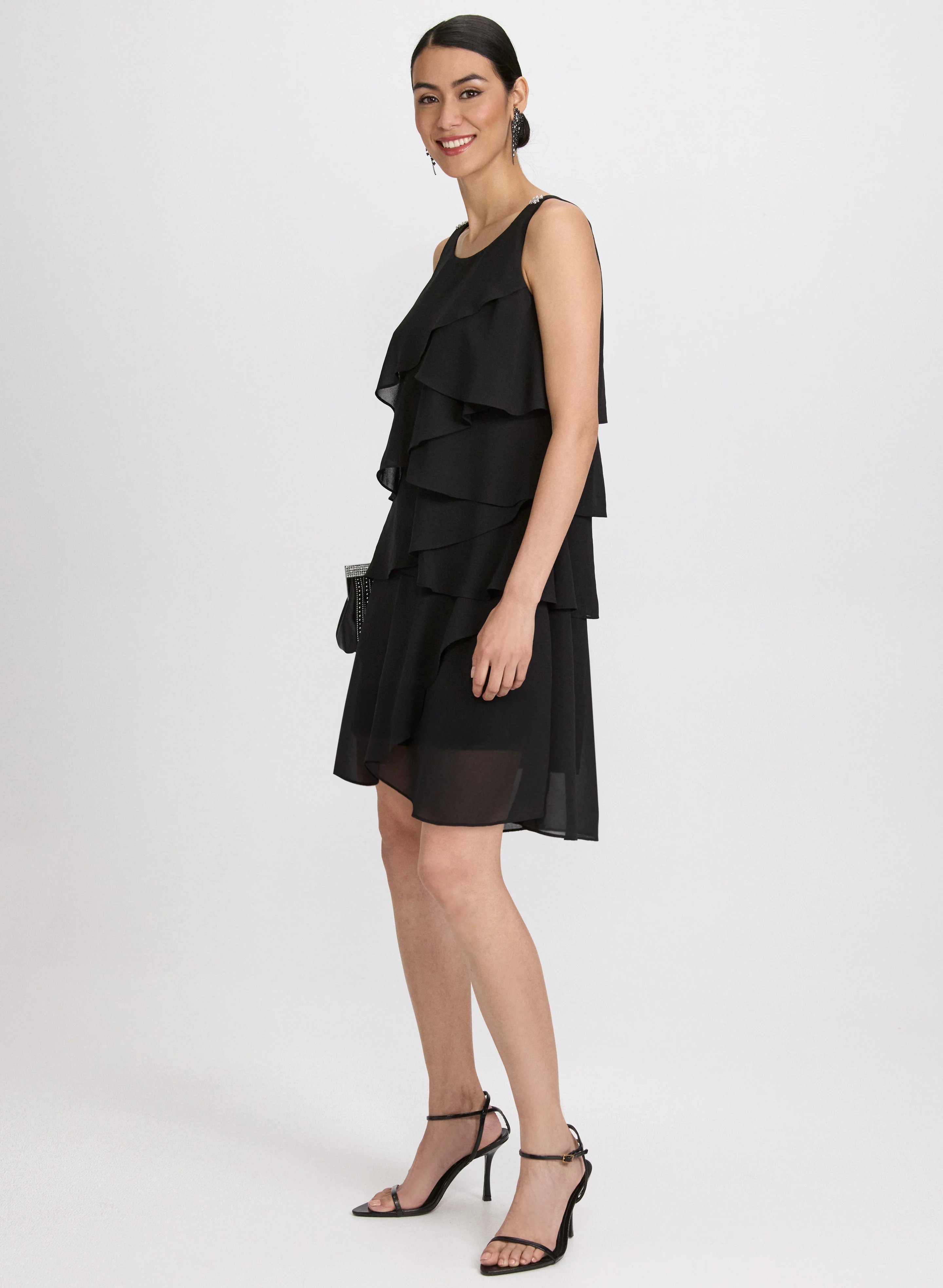 Tiered Chiffon Dress - Image 3