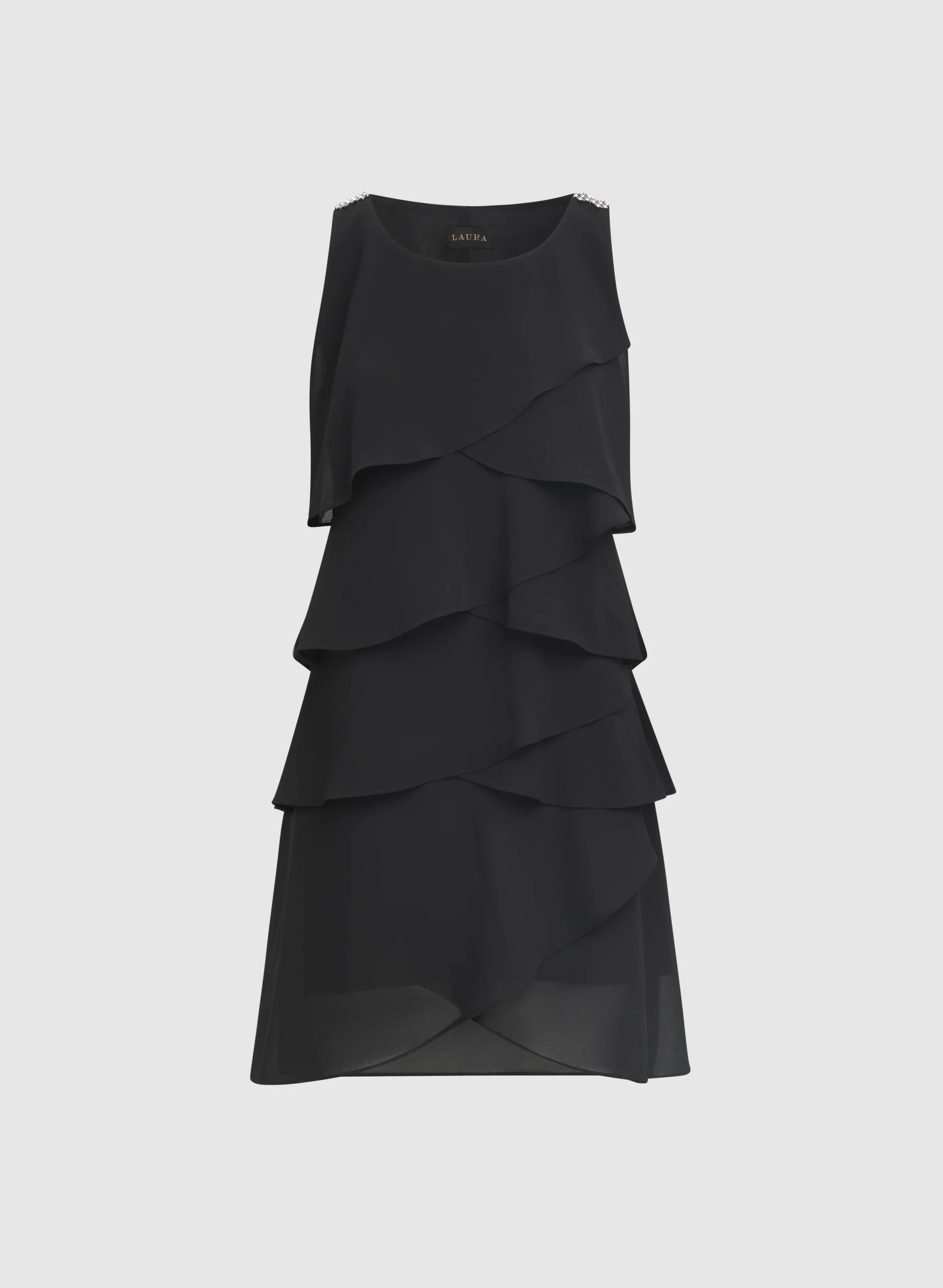 Tiered Chiffon Dress - Image 6