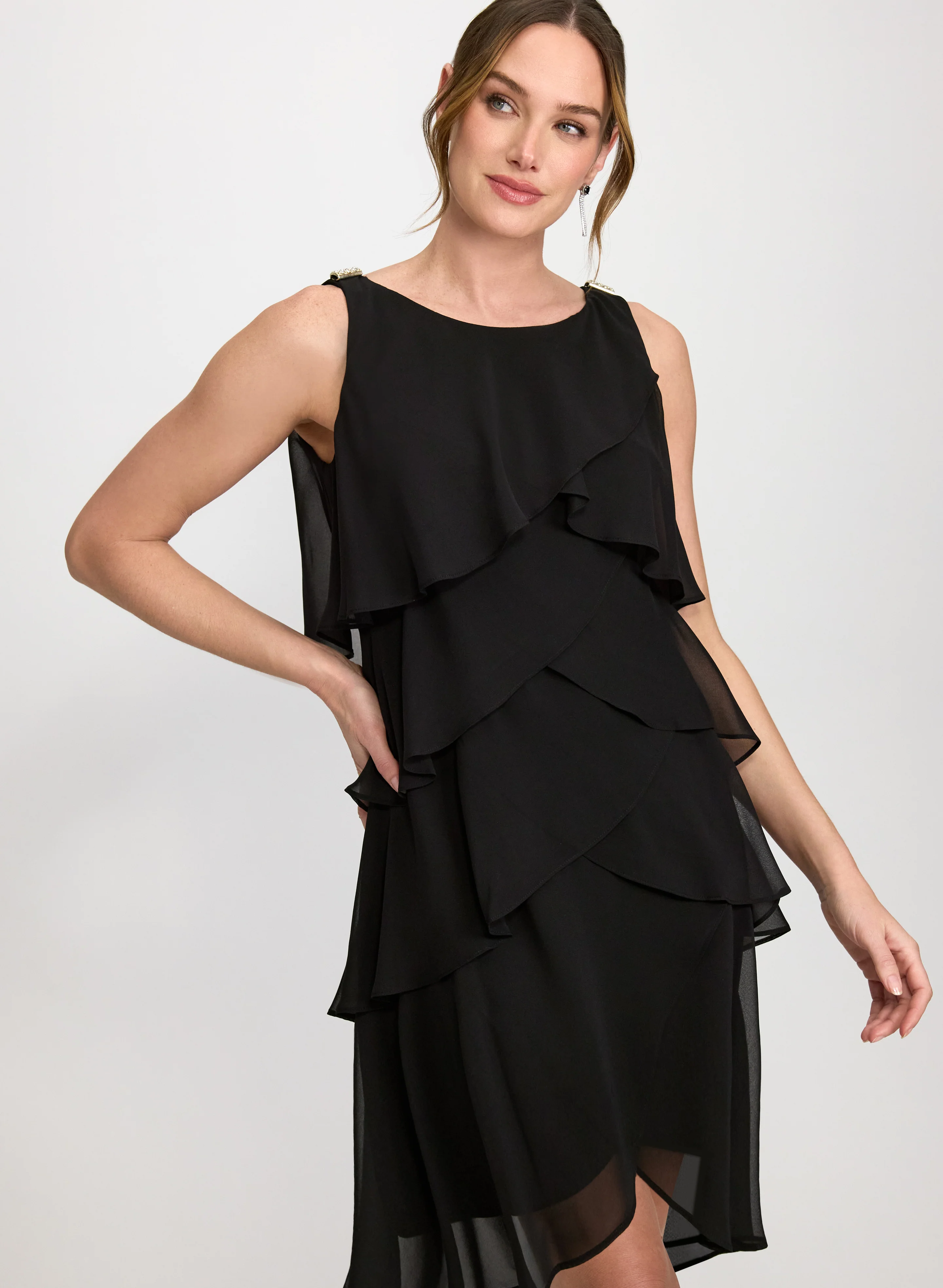 Tiered Chiffon Dress - Image 5