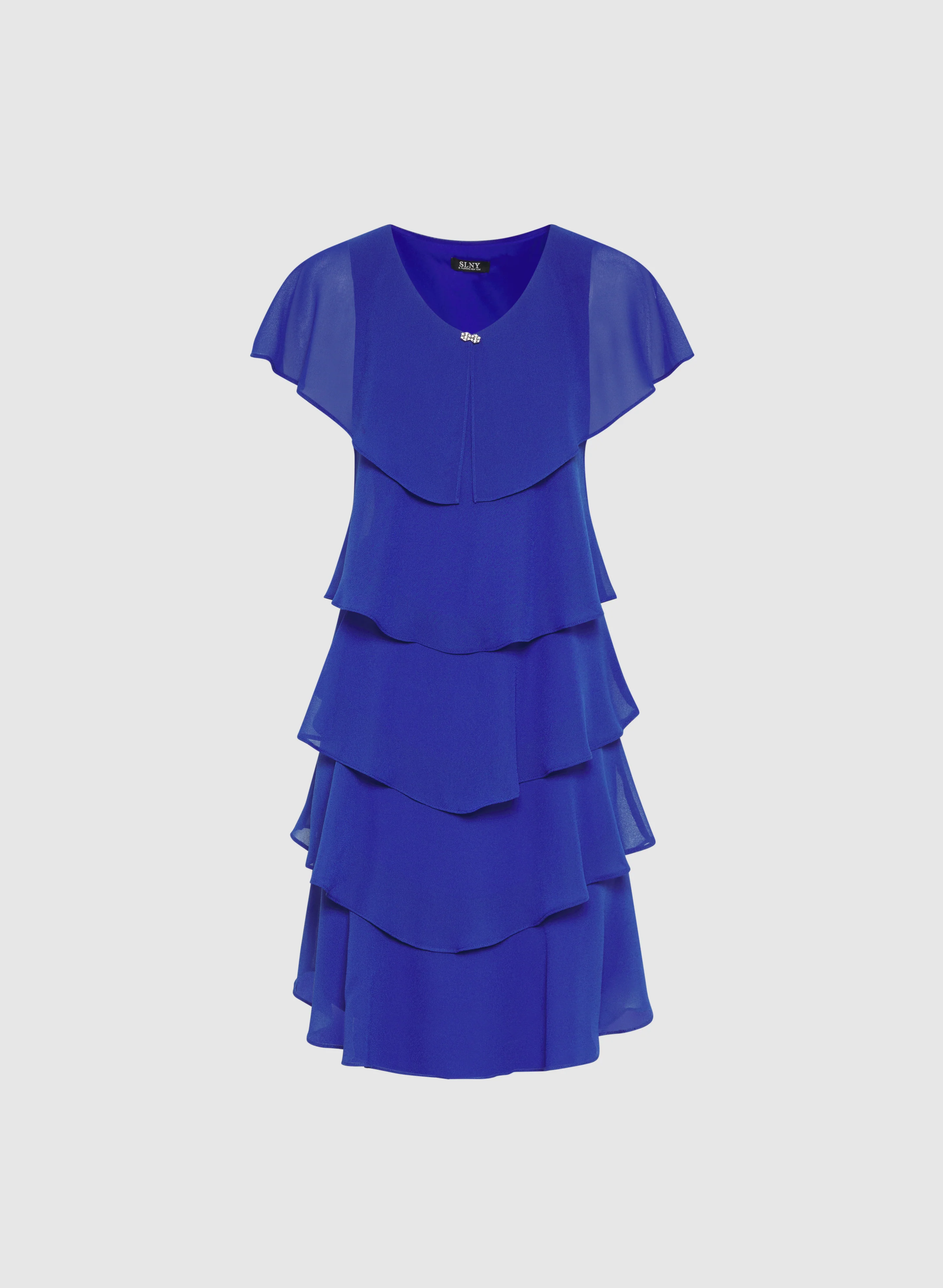 Tiered Chiffon Dress - Image 6
