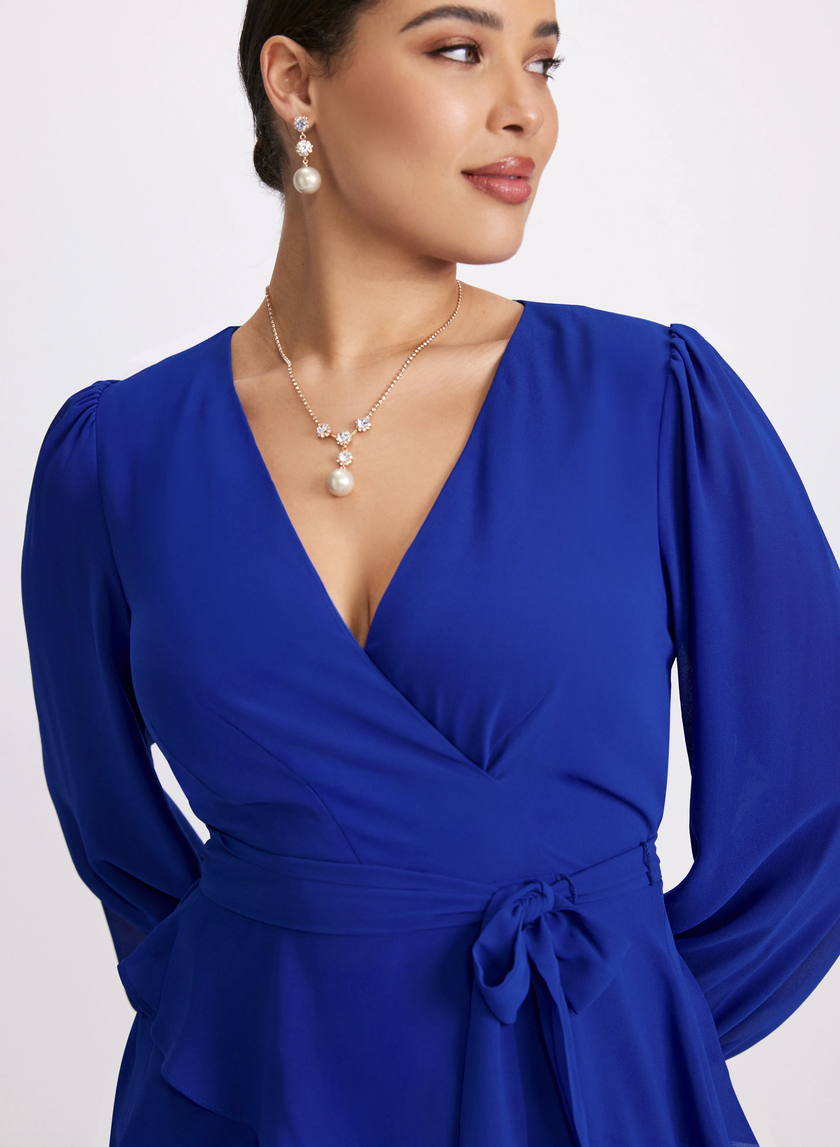 Tiered Chiffon Dress - Image 3