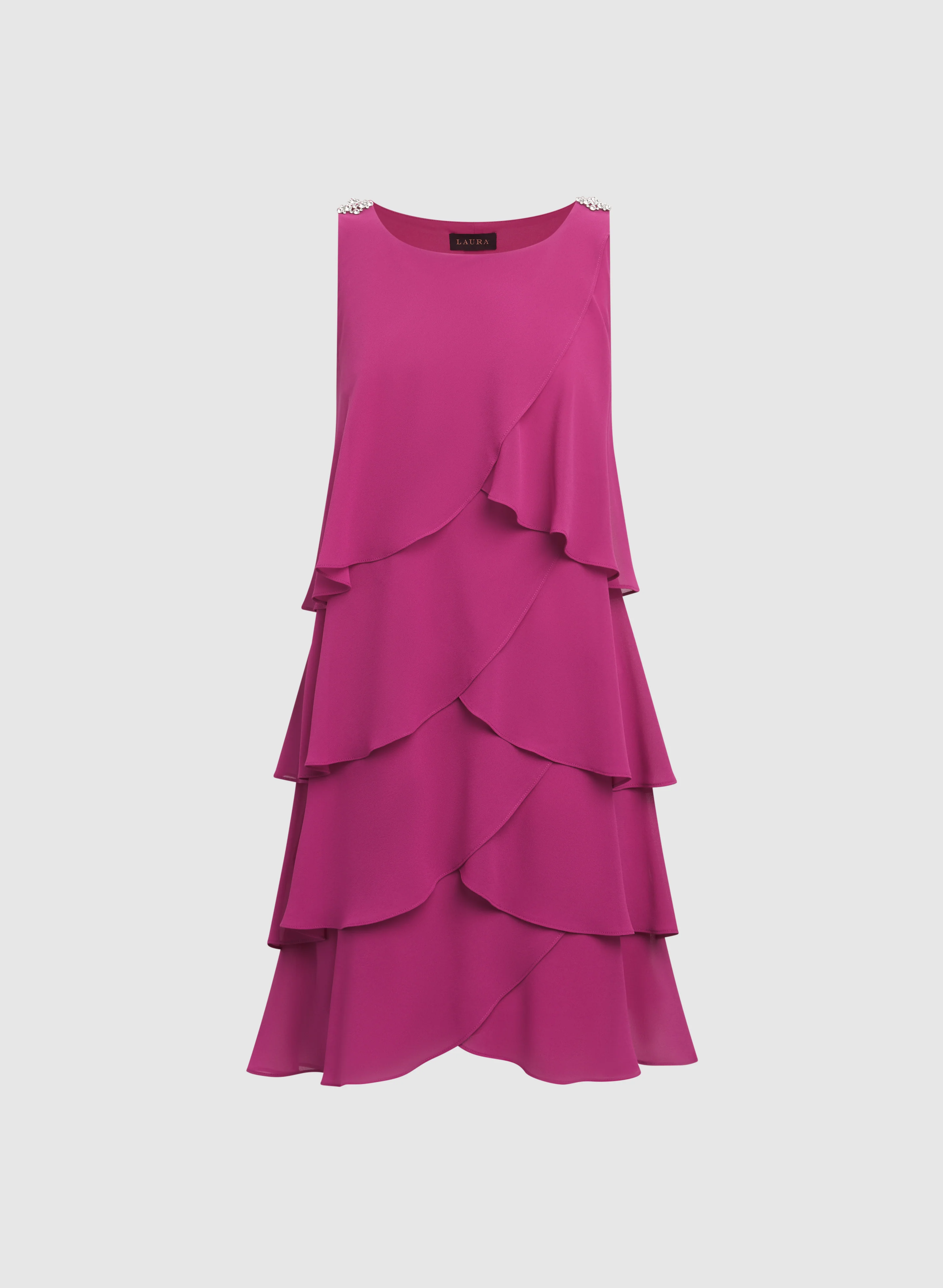 Tiered Chiffon Dress - Image 6