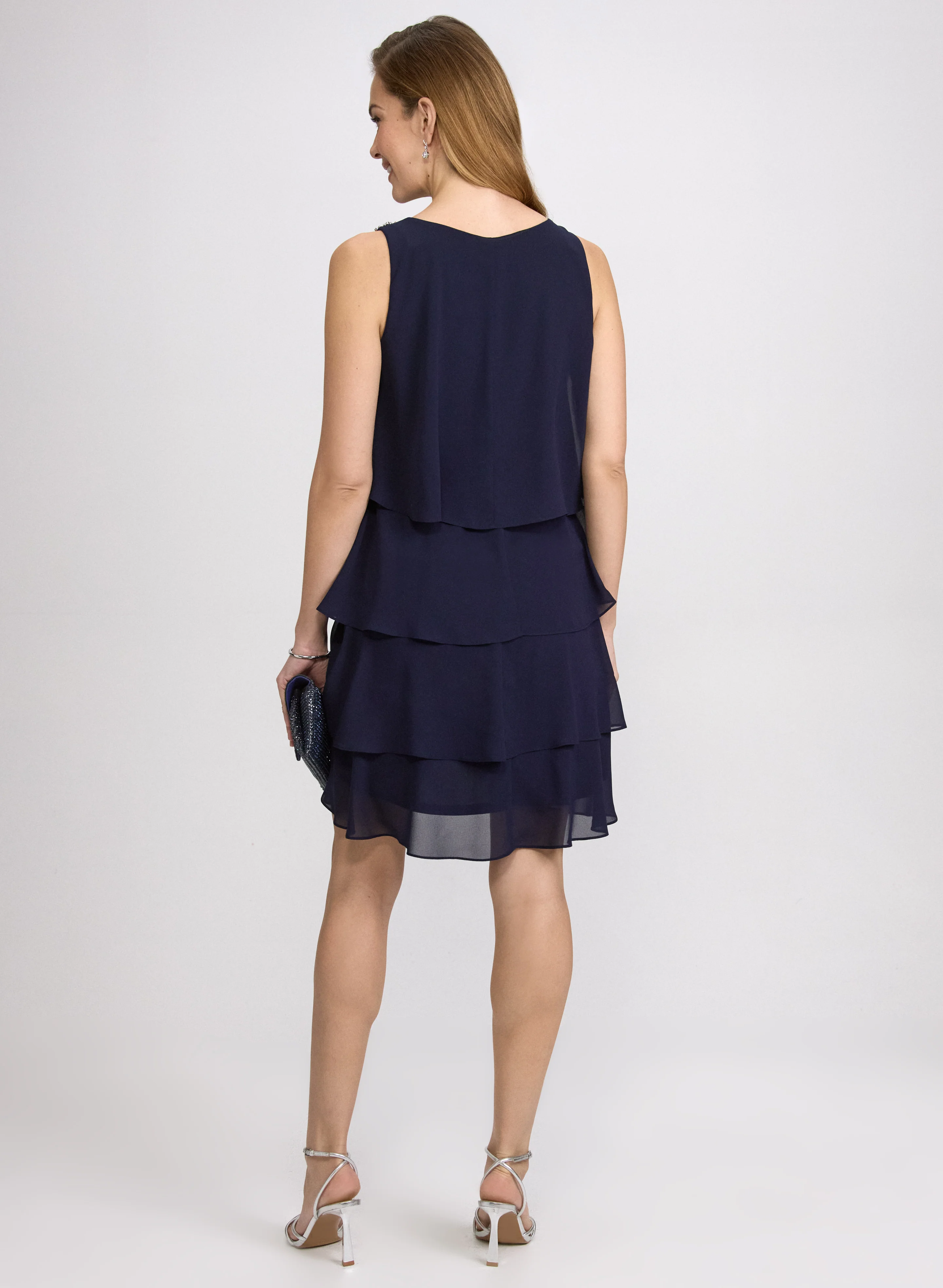 Tiered Chiffon Dress - Image 5
