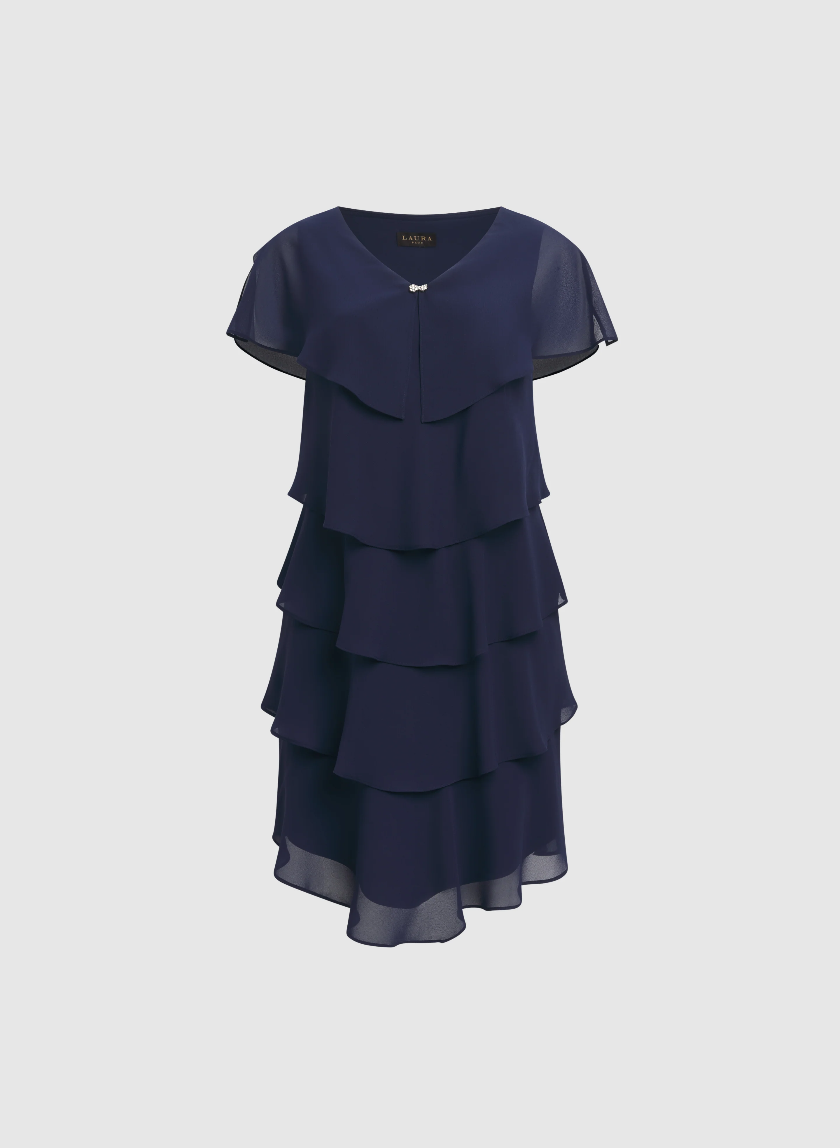 Tiered Chiffon Dress - Image 6