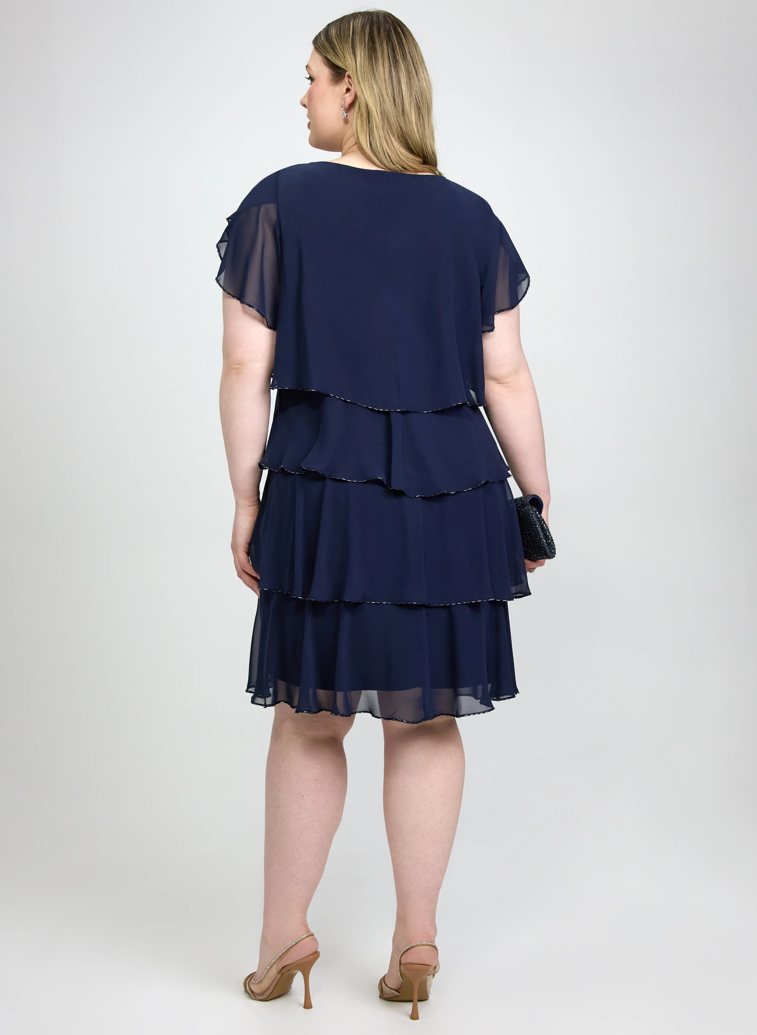 Tiered Chiffon Dress - Image 2