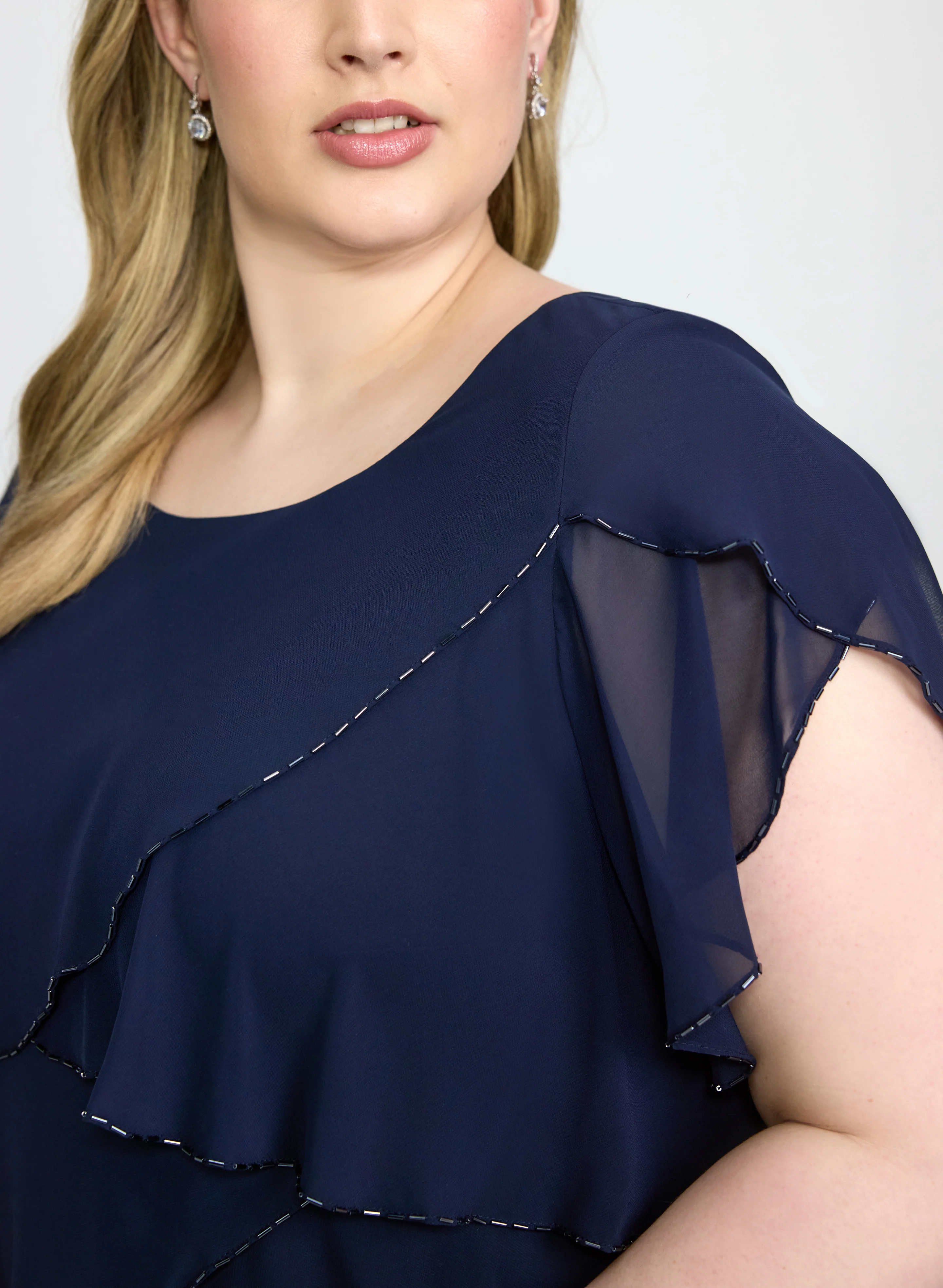 Tiered Chiffon Dress - Image 5