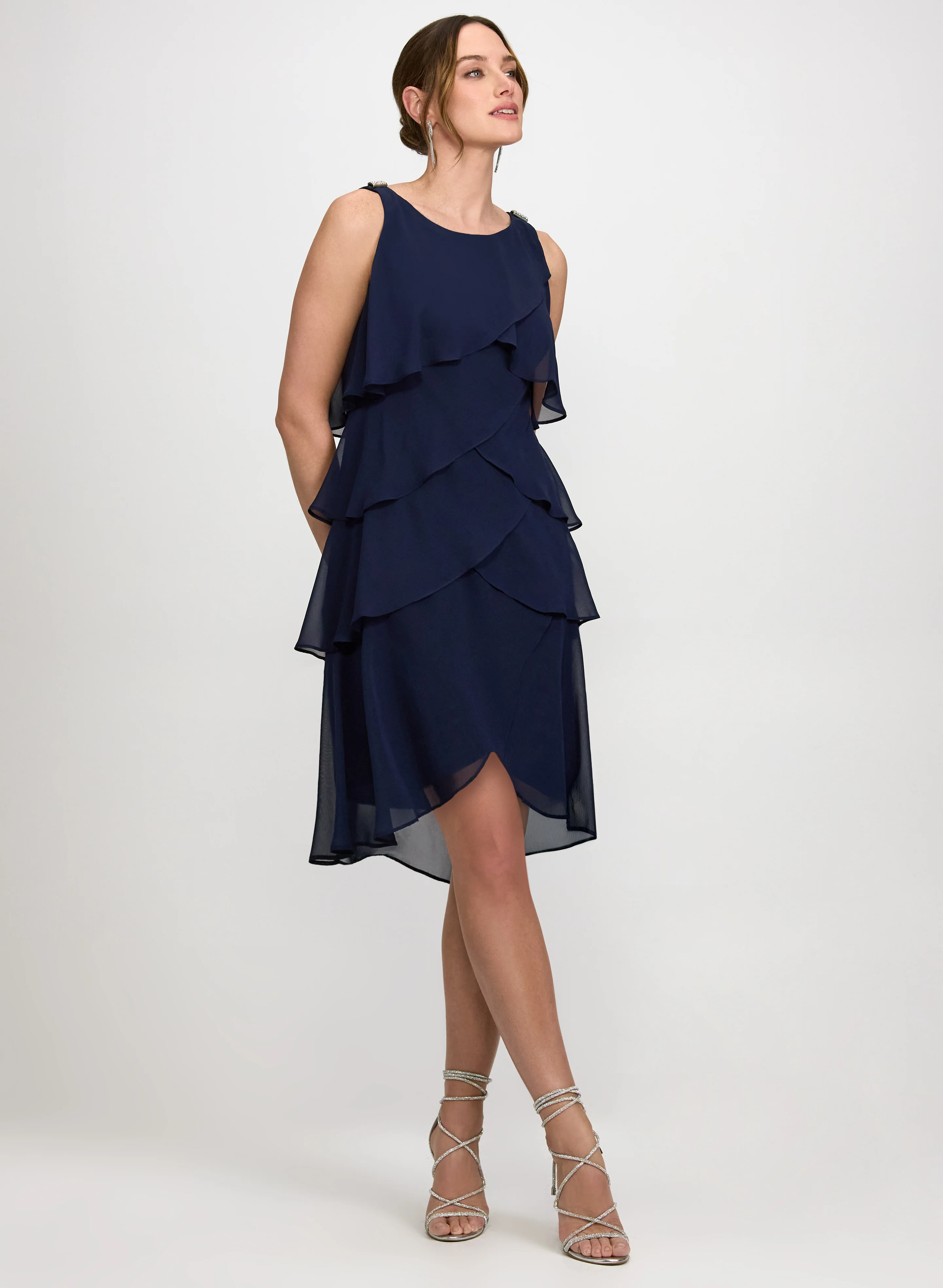 Tiered Chiffon Dress