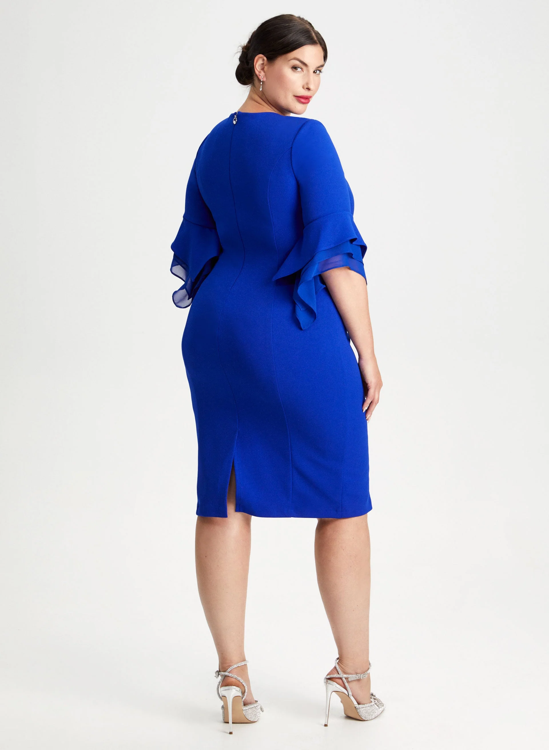 Tiered Chiffon Sleeve Dress - Image 4