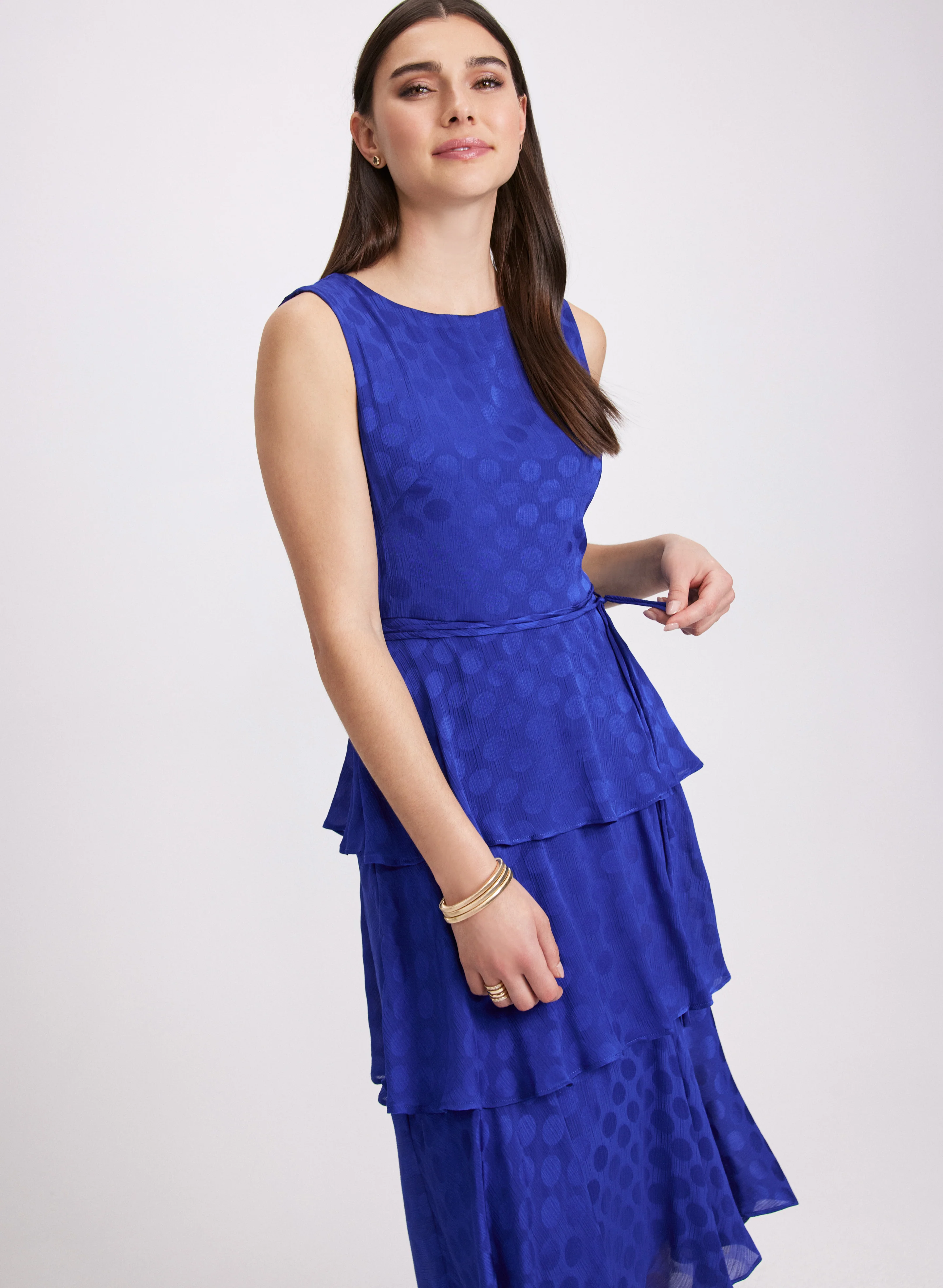 Tiered Dot Dress - Image 4