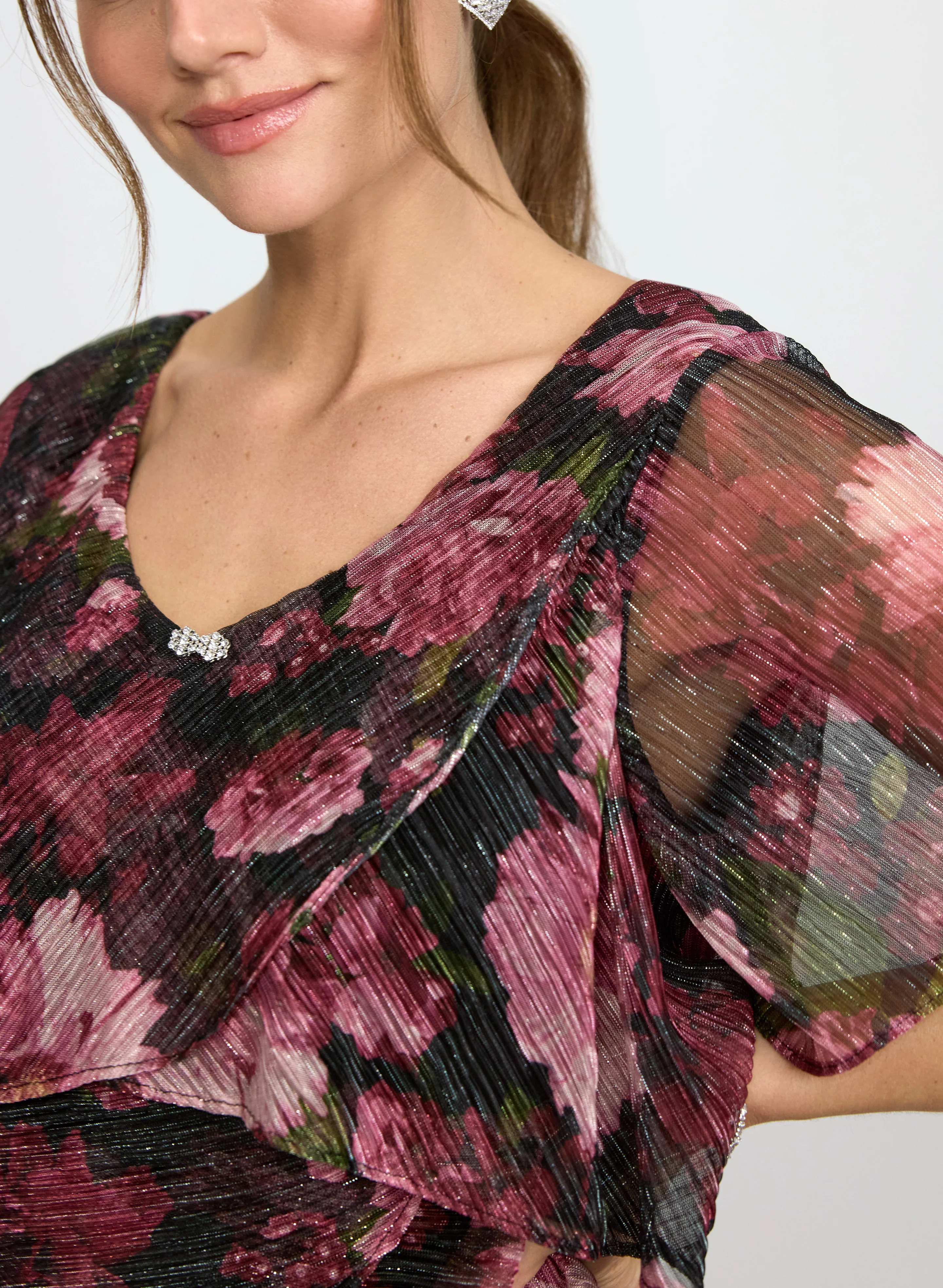 Tiered Floral Dress - Image 2
