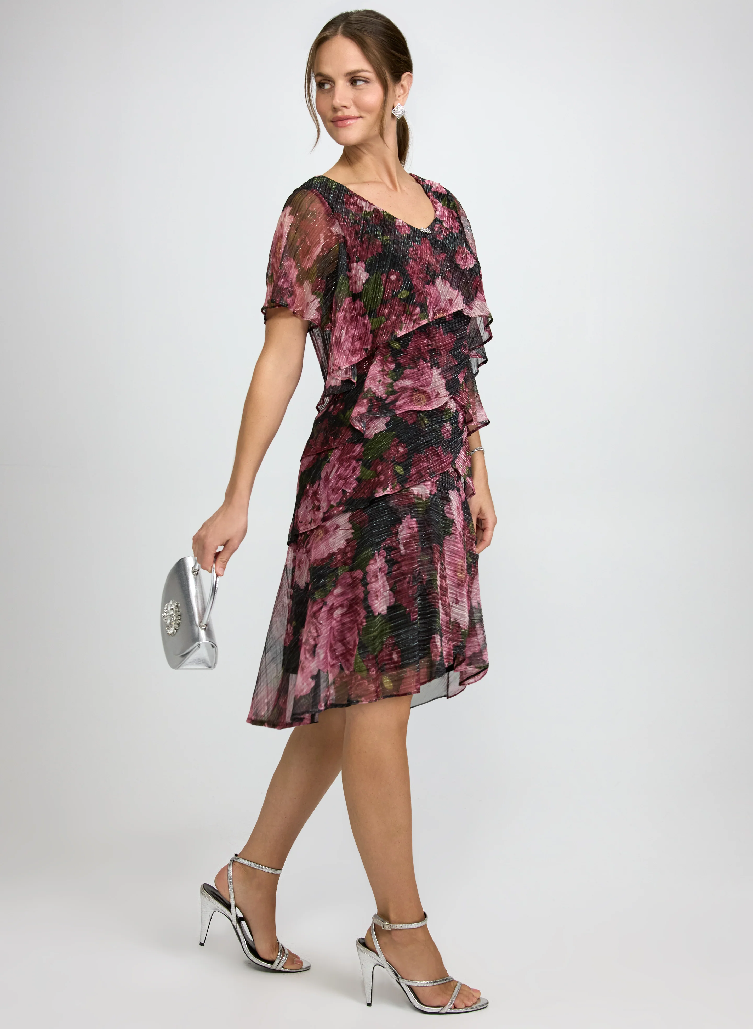 Tiered Floral Dress - Image 3