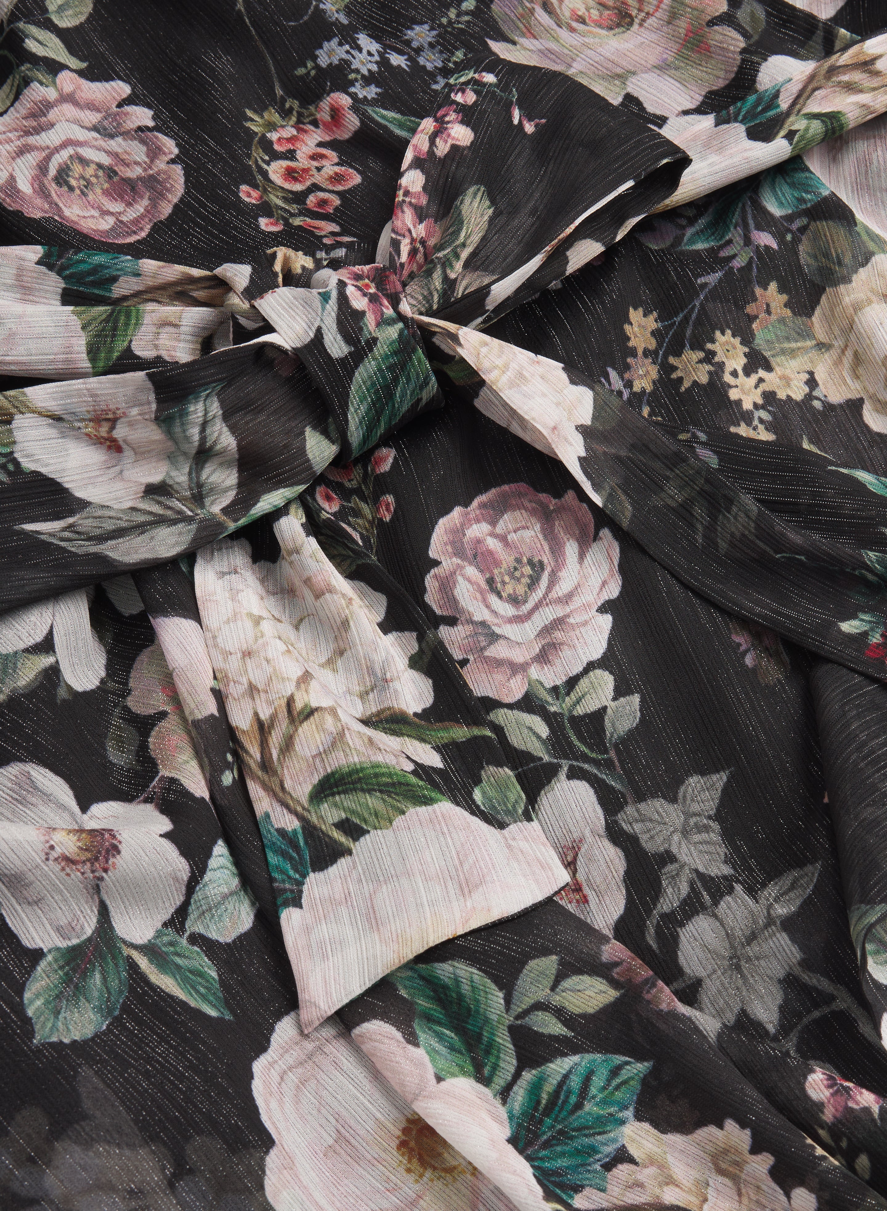 Tiered Floral Chiffon Dress - Image 7