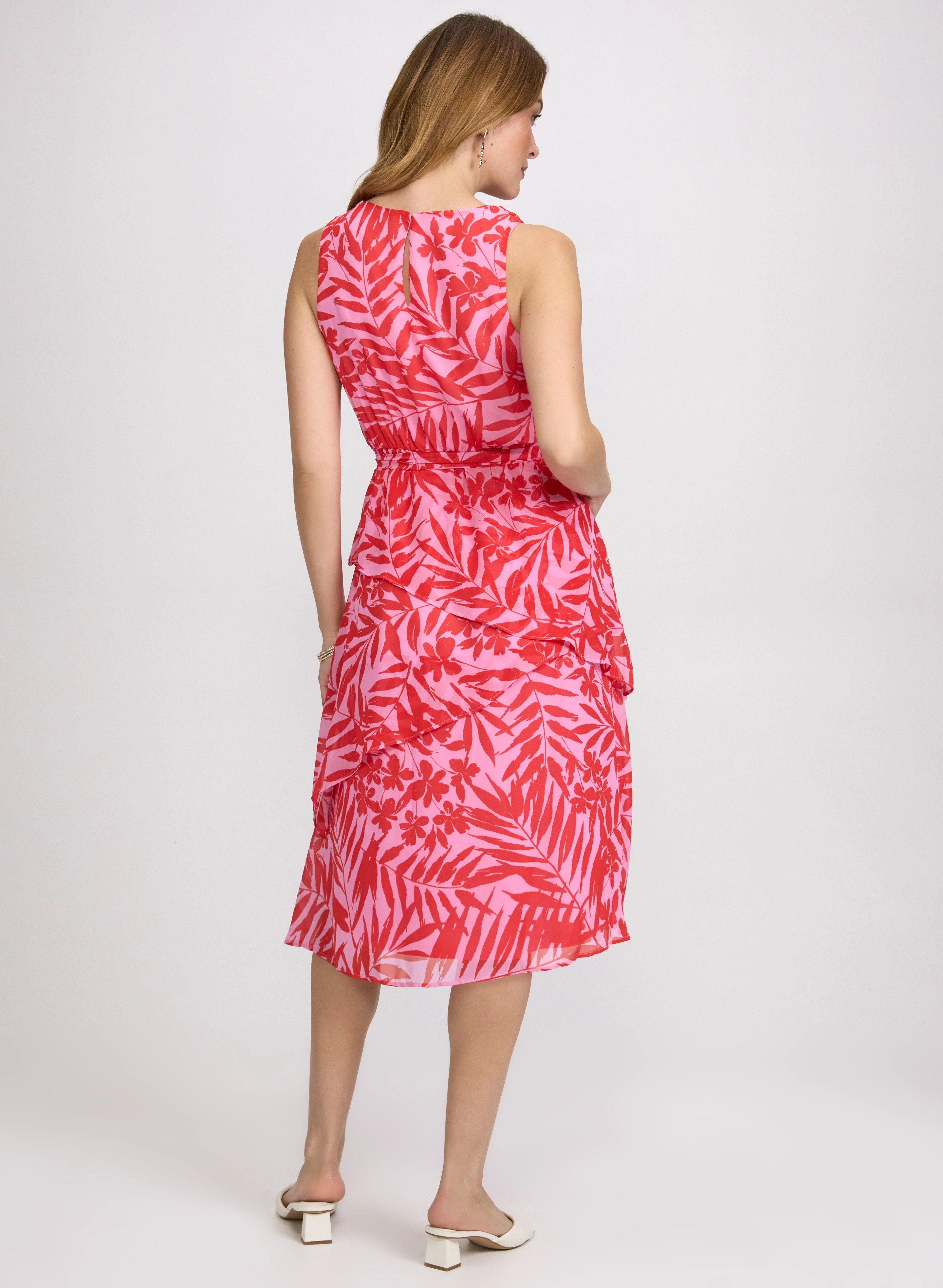 Tiered Floral Print Dress - Image 2