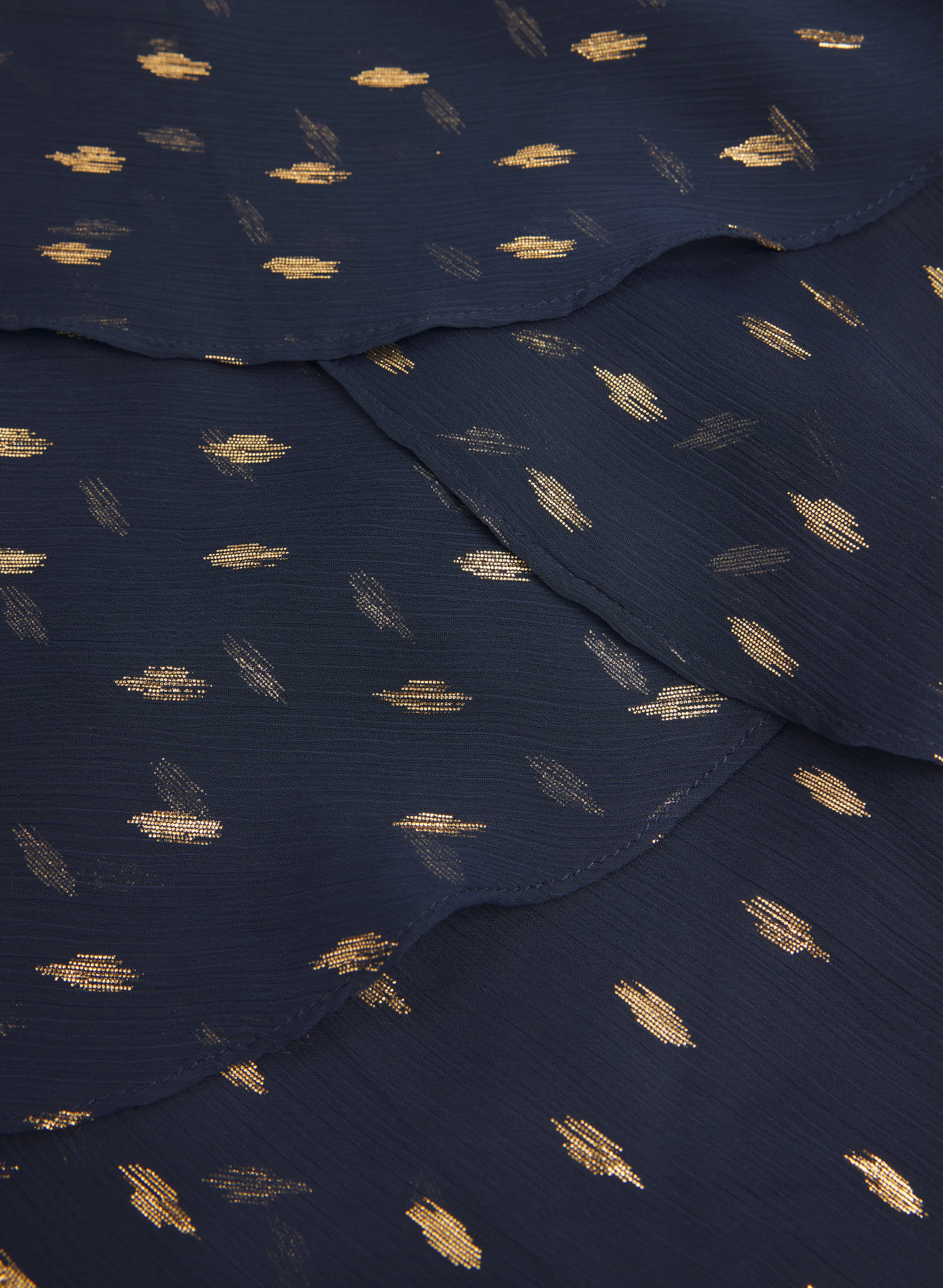 Tiered Foil Print Dress - Image 8
