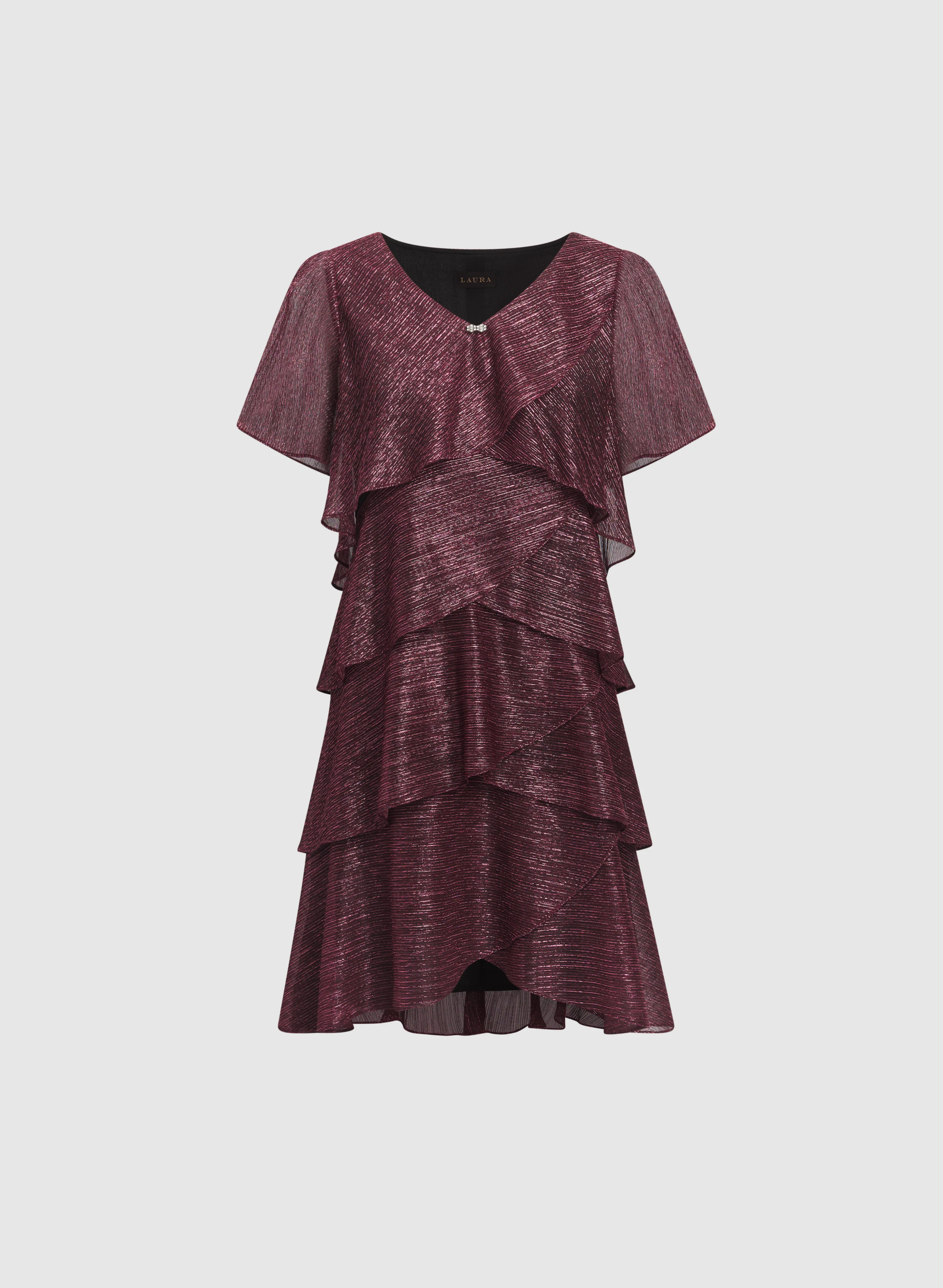 Tiered Metallic Dress - Image 6