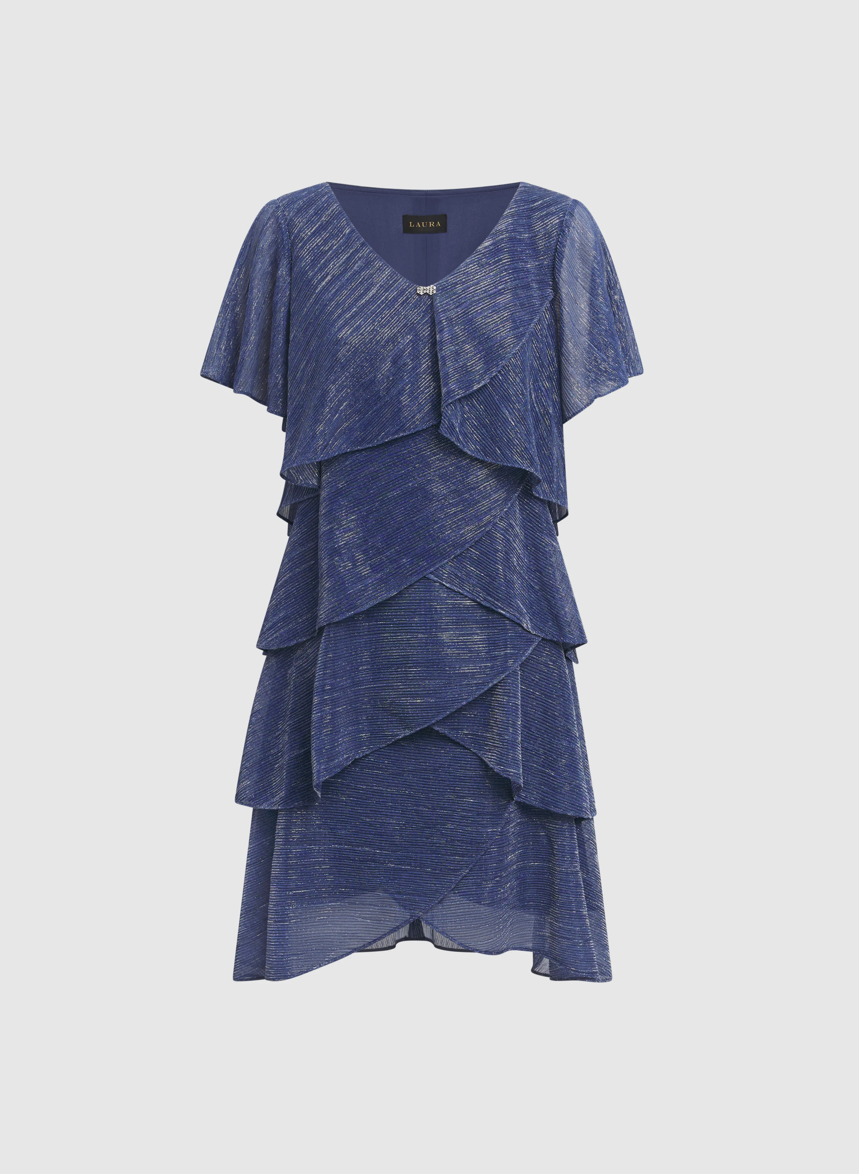 Tiered Metallic Dress - Image 6