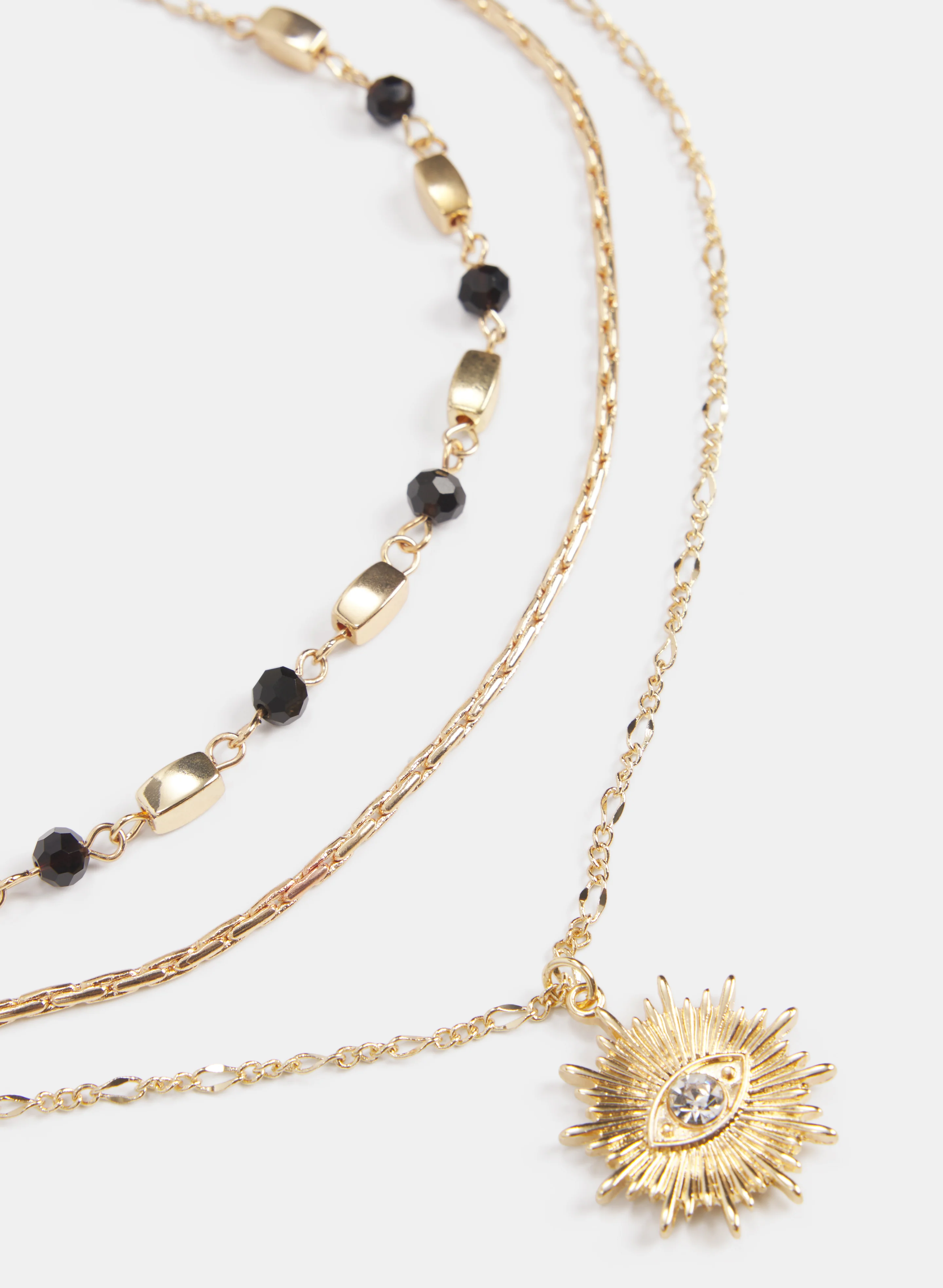 Tiered Mixed Chain Necklace - Image 2