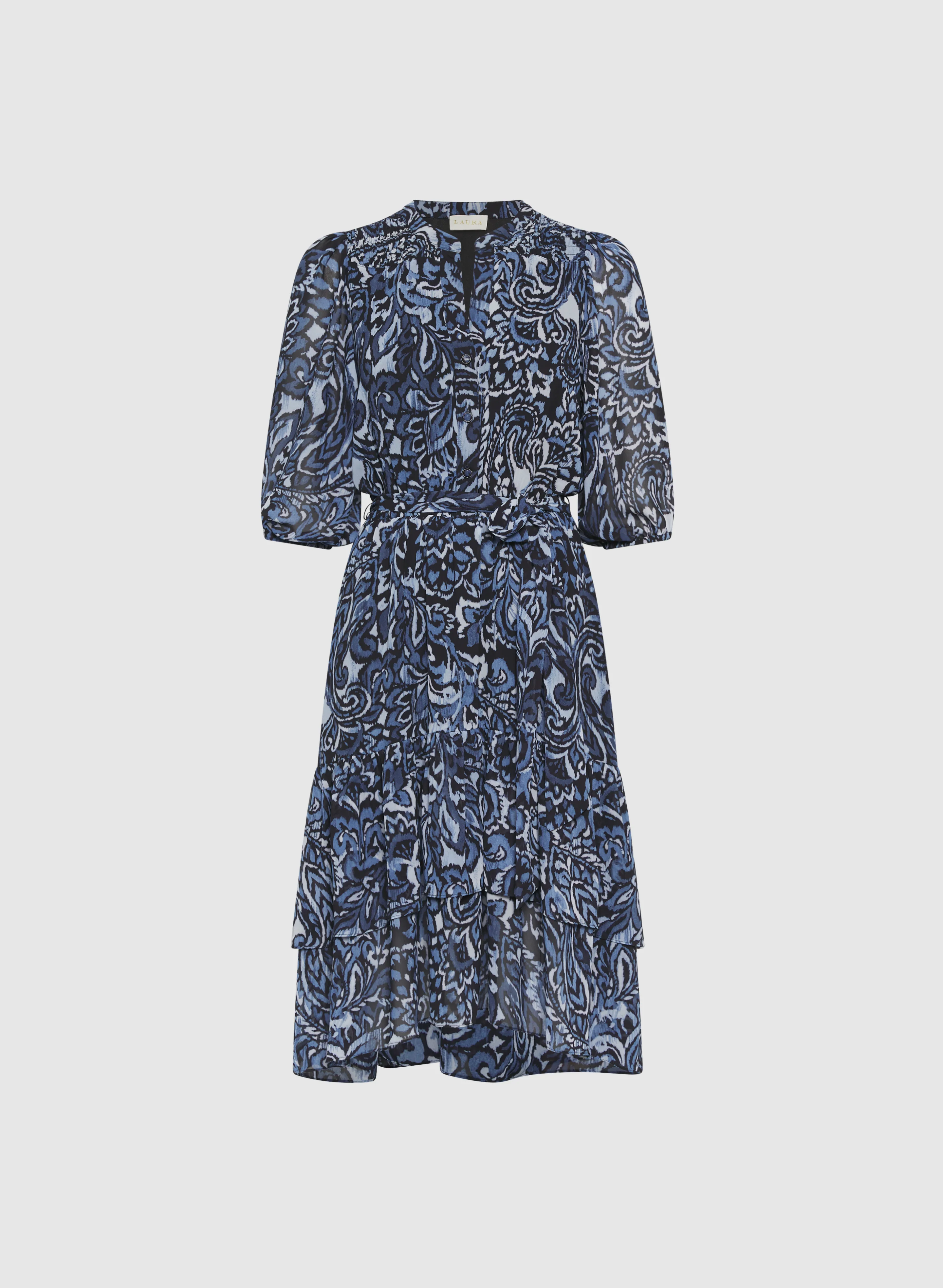 Tiered Paisley Dress - Image 6