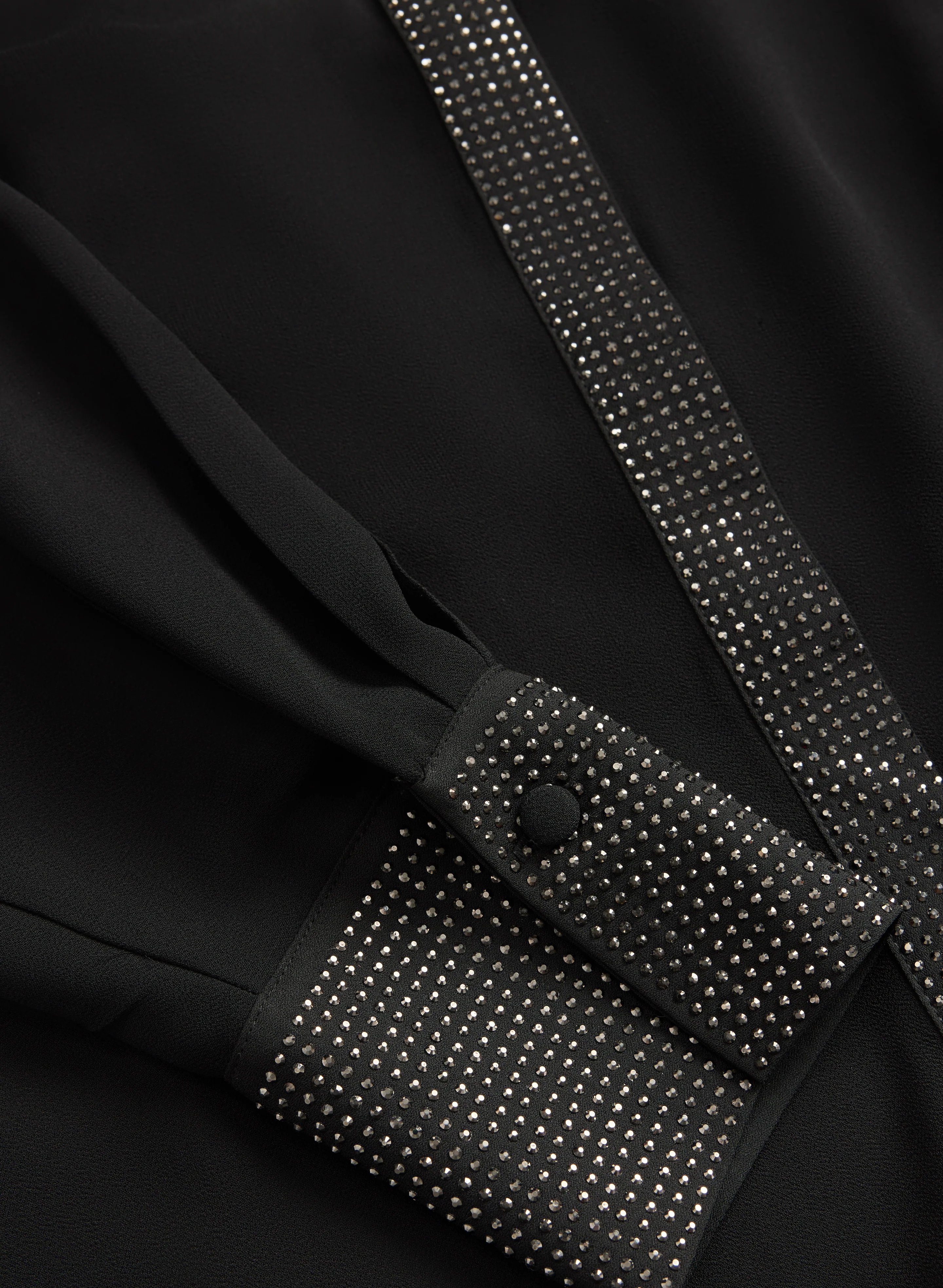 Tonal Embellished Chiffon Blouse - Image 7