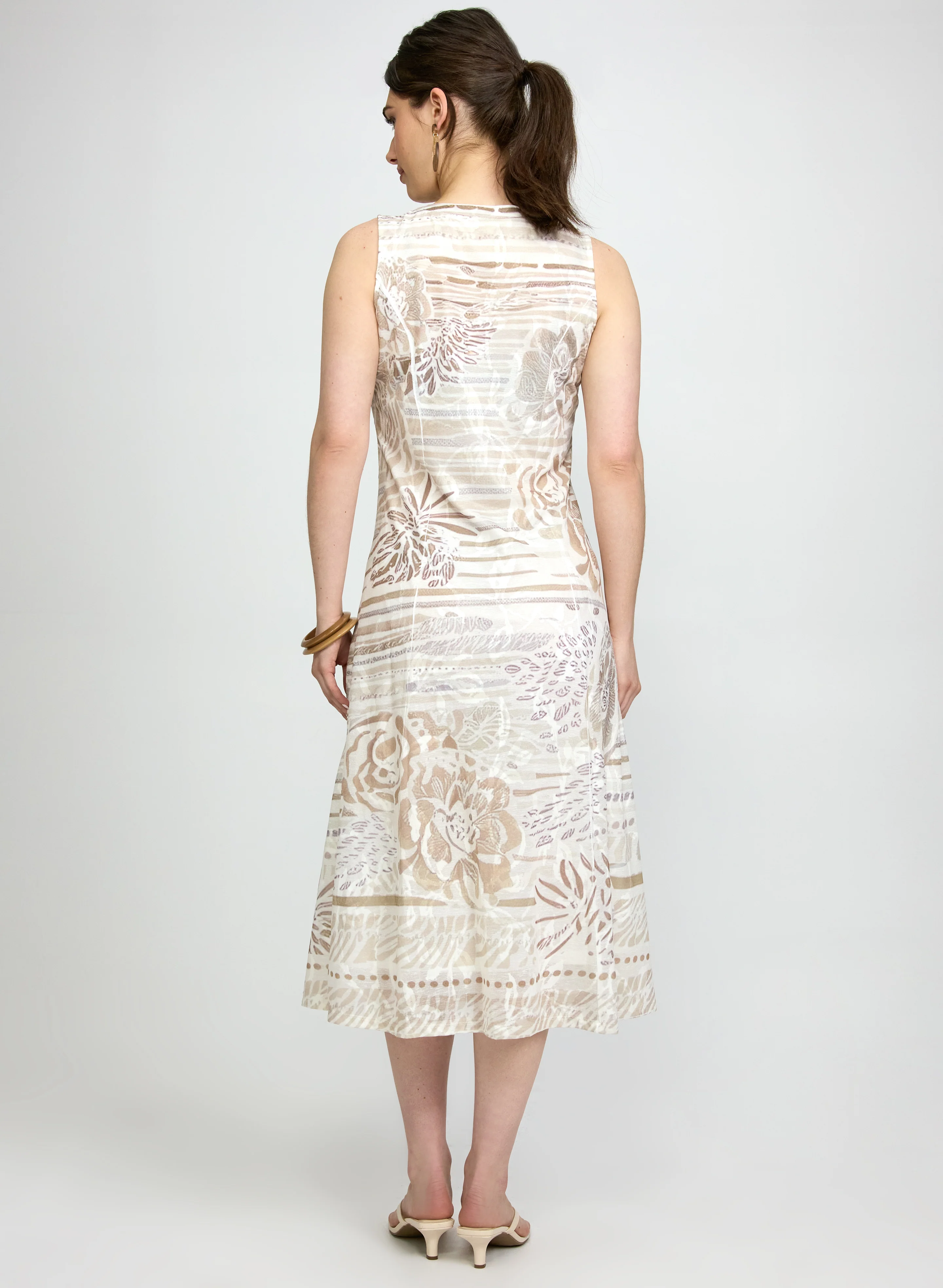 Tonal Printed Dress - Image 4