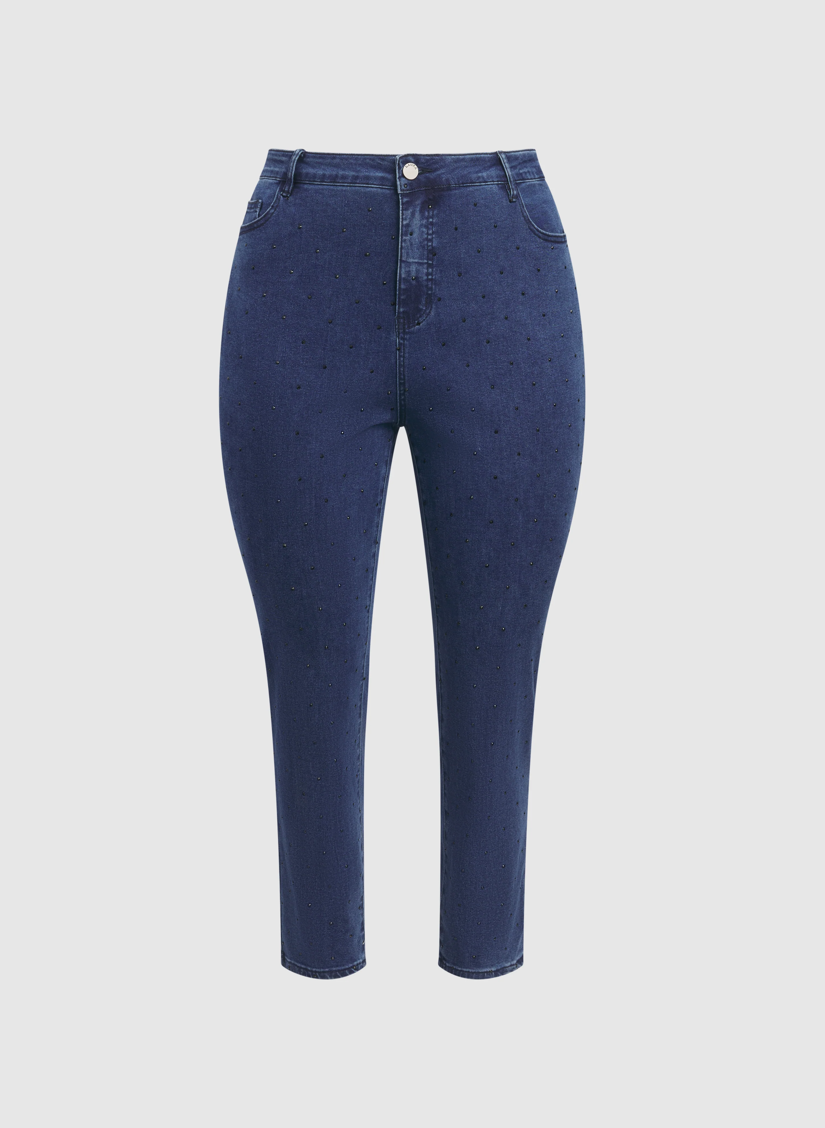 Tonal Stone Embellished Jeans - Image 6
