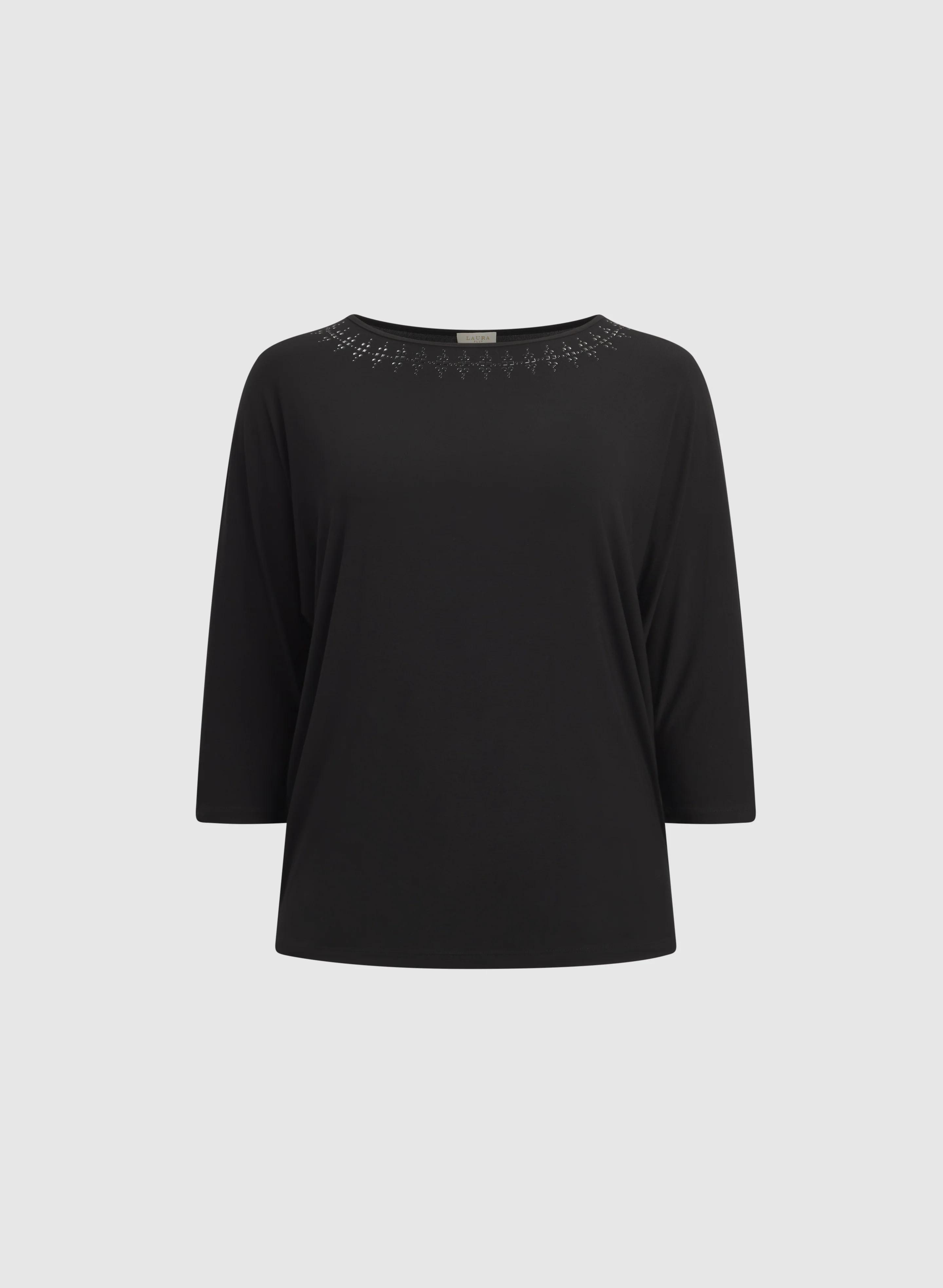 Tonal Stud Trim T-Shirt - Image 6