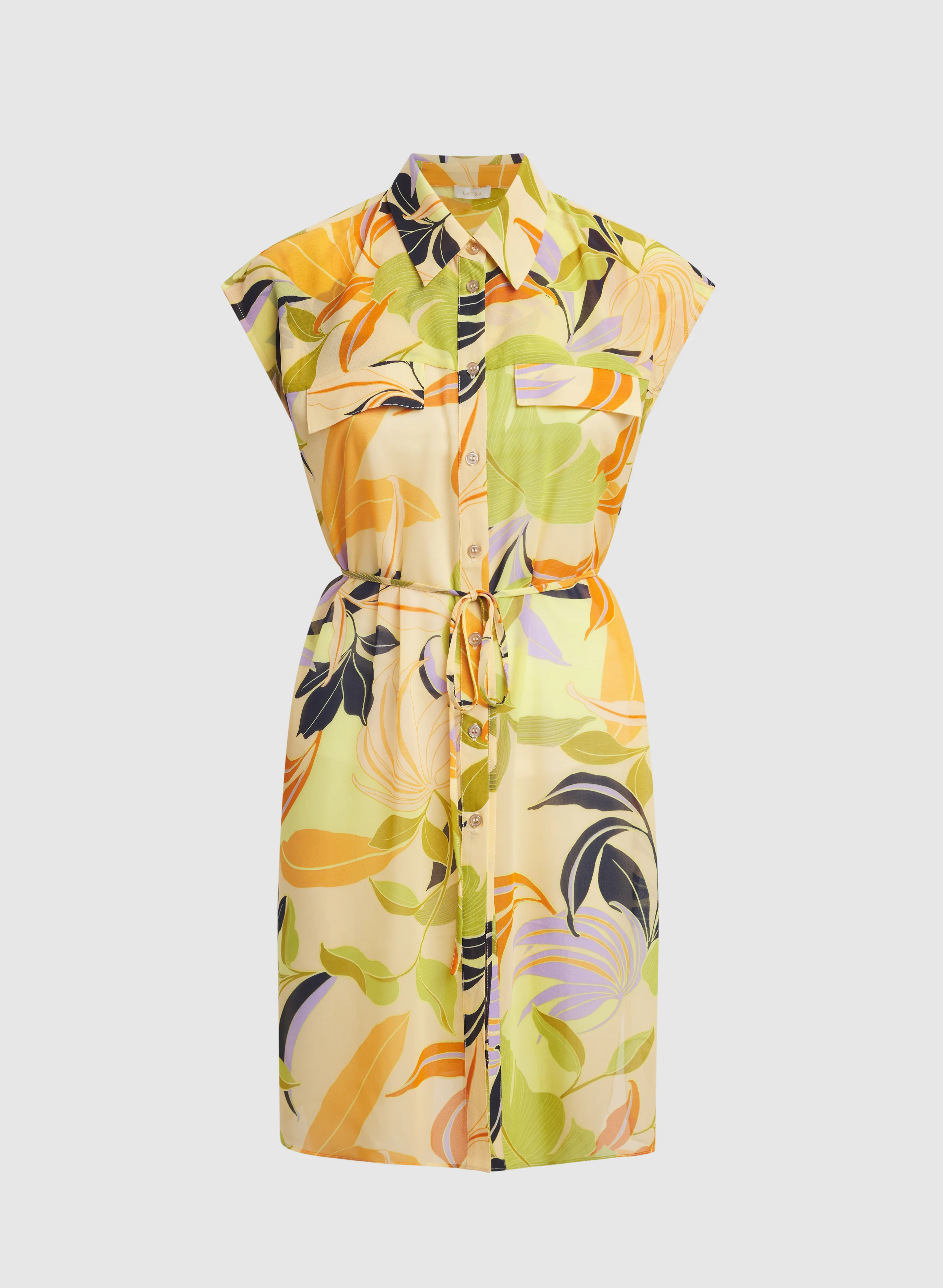 Tropical Chiffon Blouse - Image 7