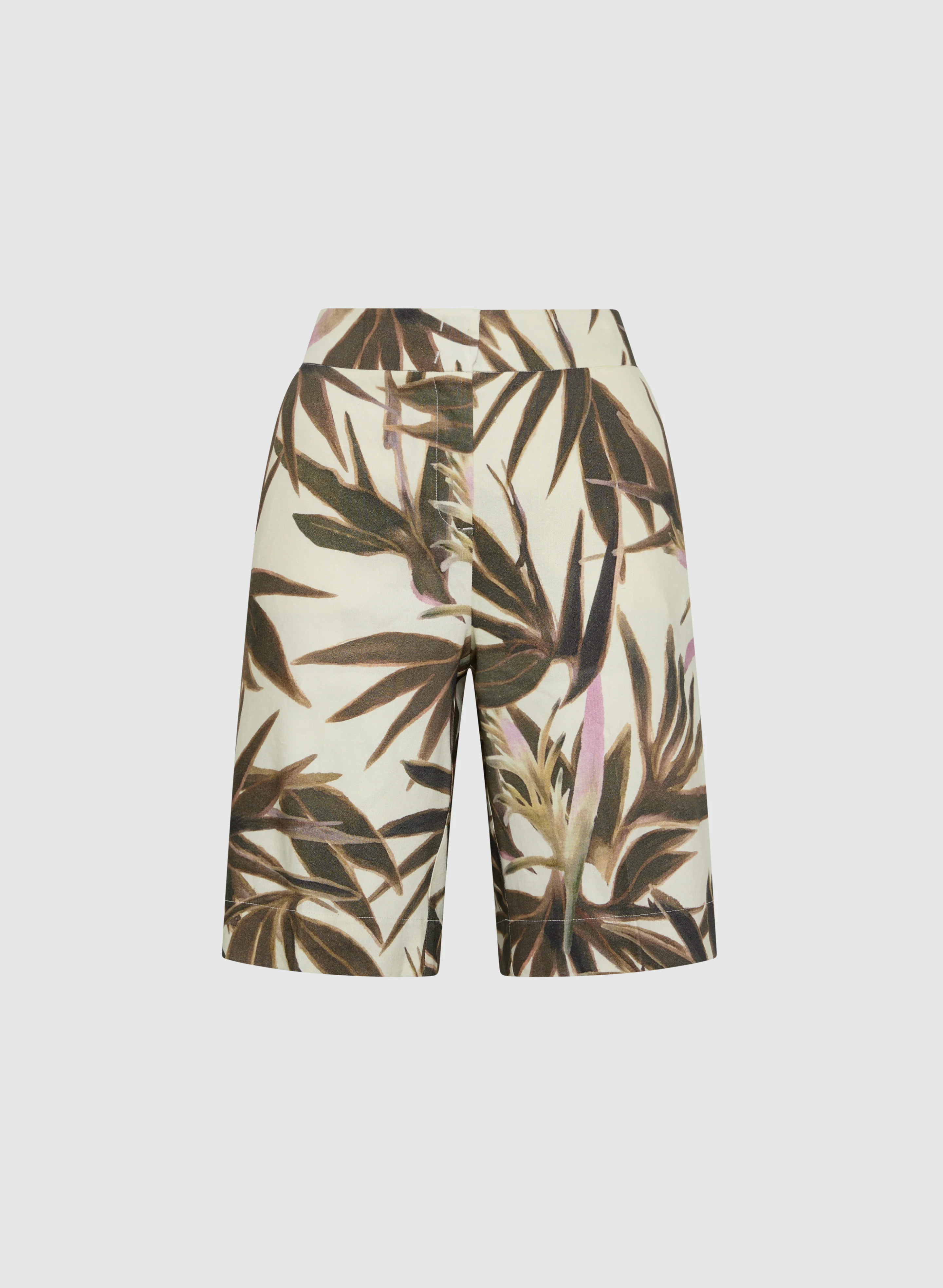 Tropical Linen-Blend Shorts - Image 6