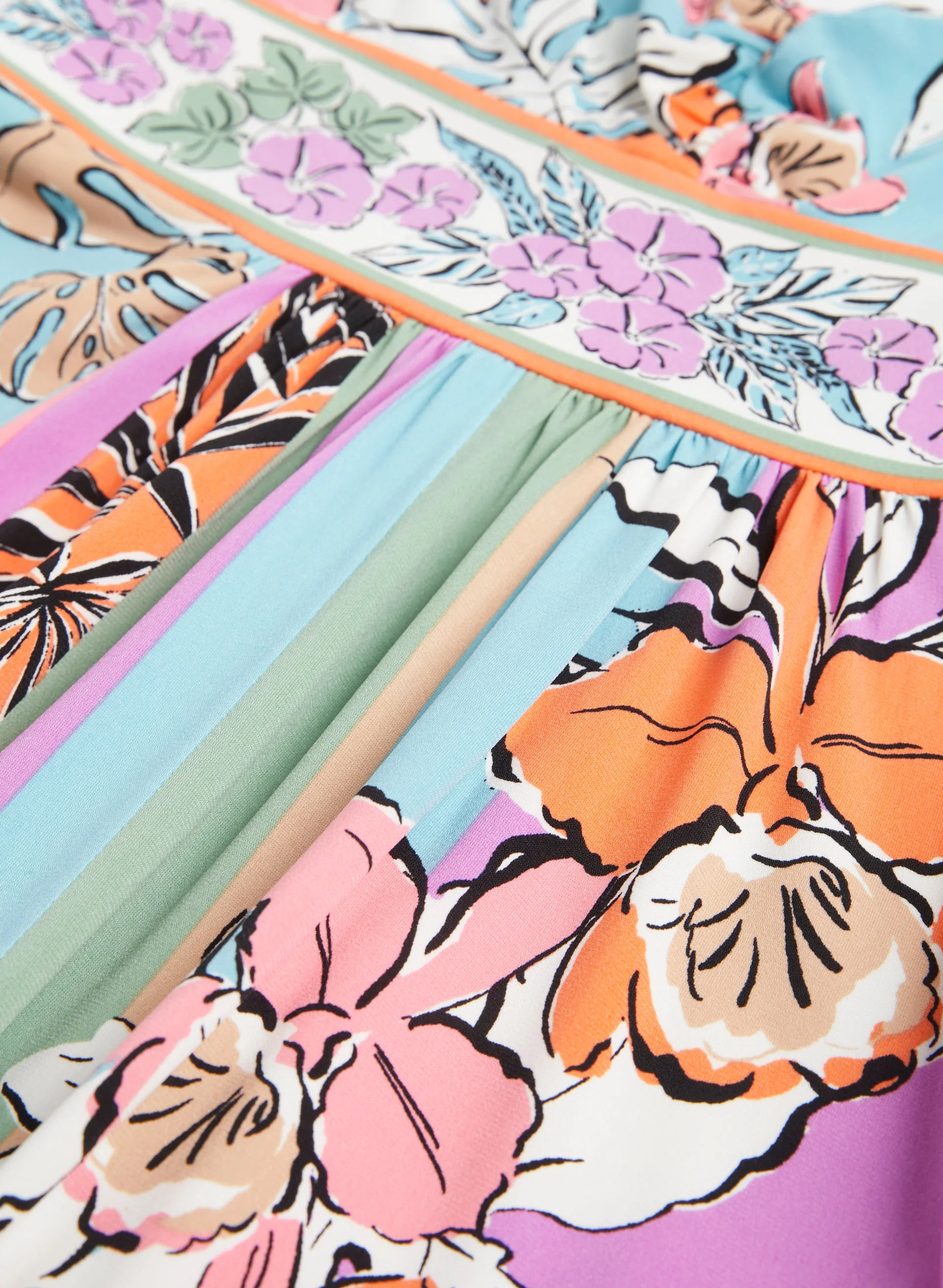 Tropical Print Maxi Dress - Image 7