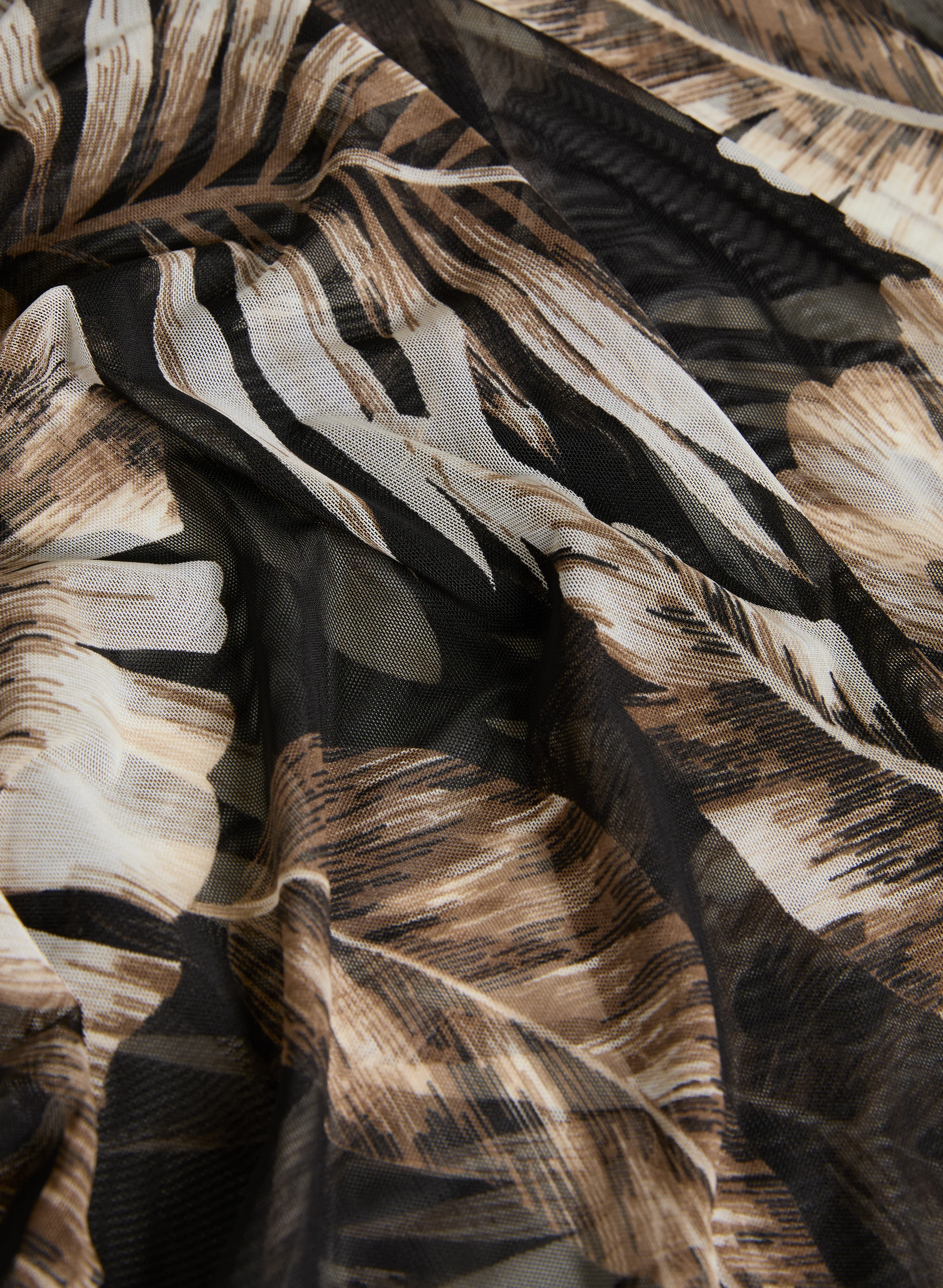 Tropical Print Open-Front Top - Image 7
