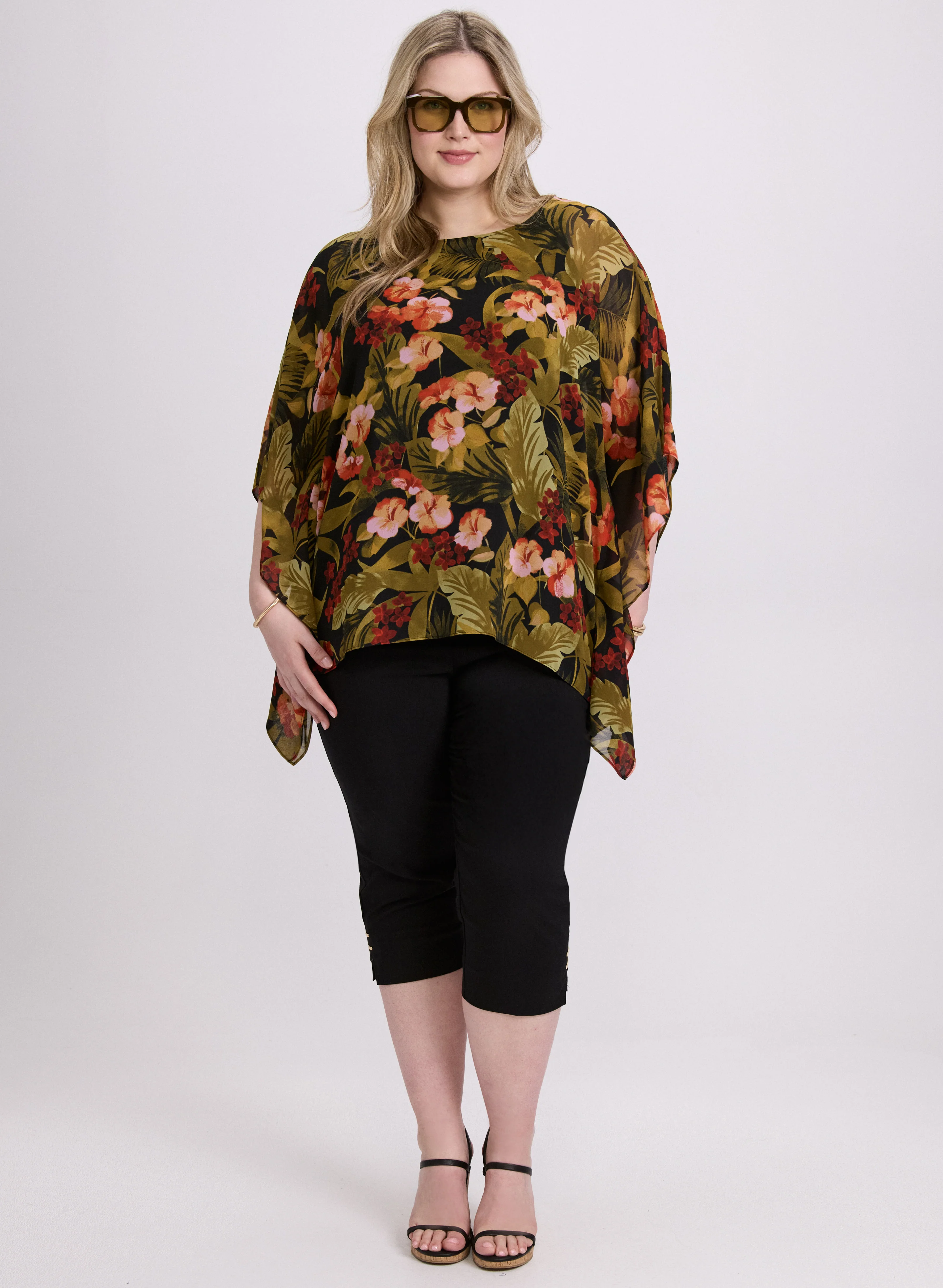 Tropical Print Blouse - Image 3