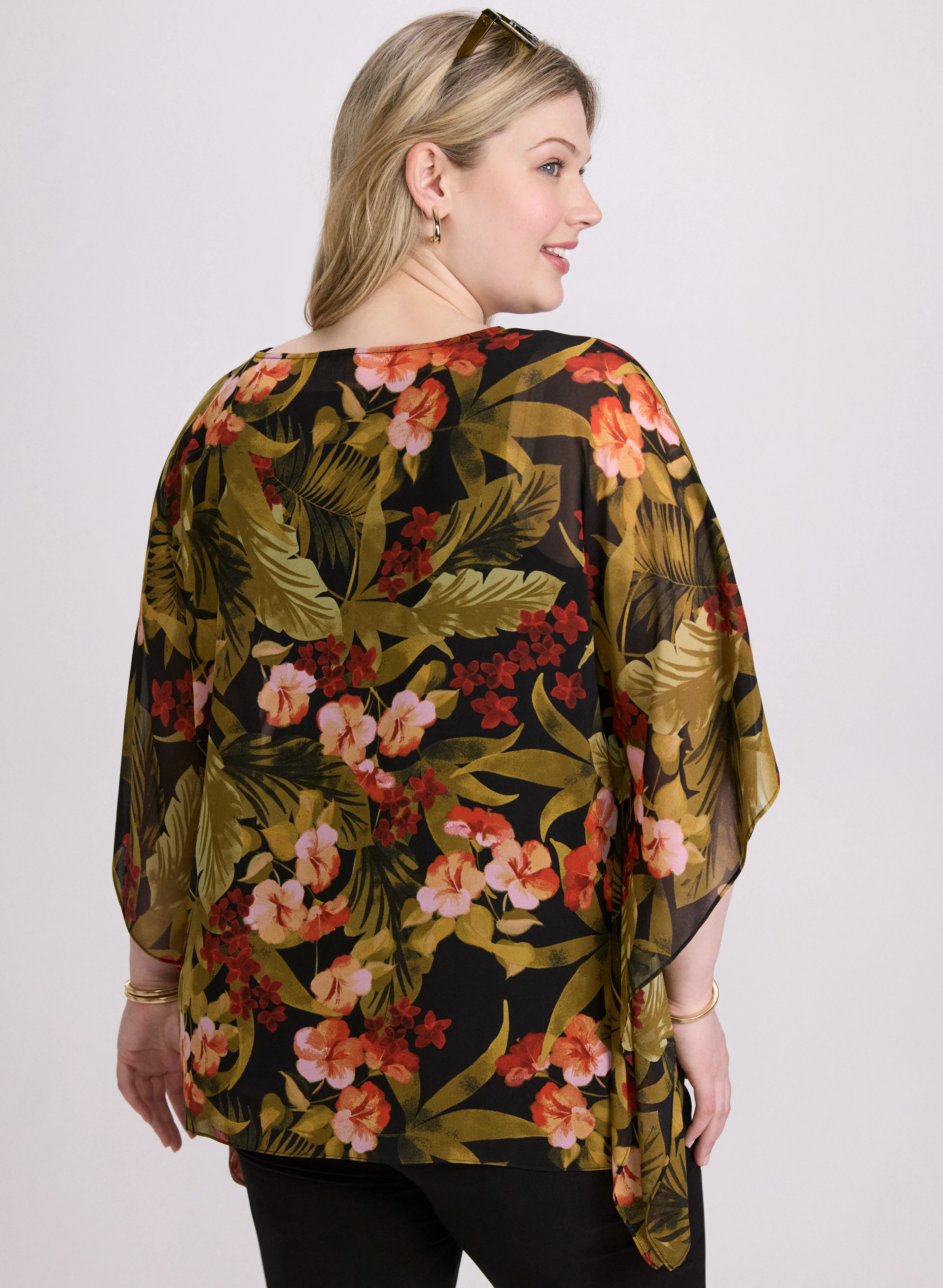 Tropical Print Blouse - Image 5