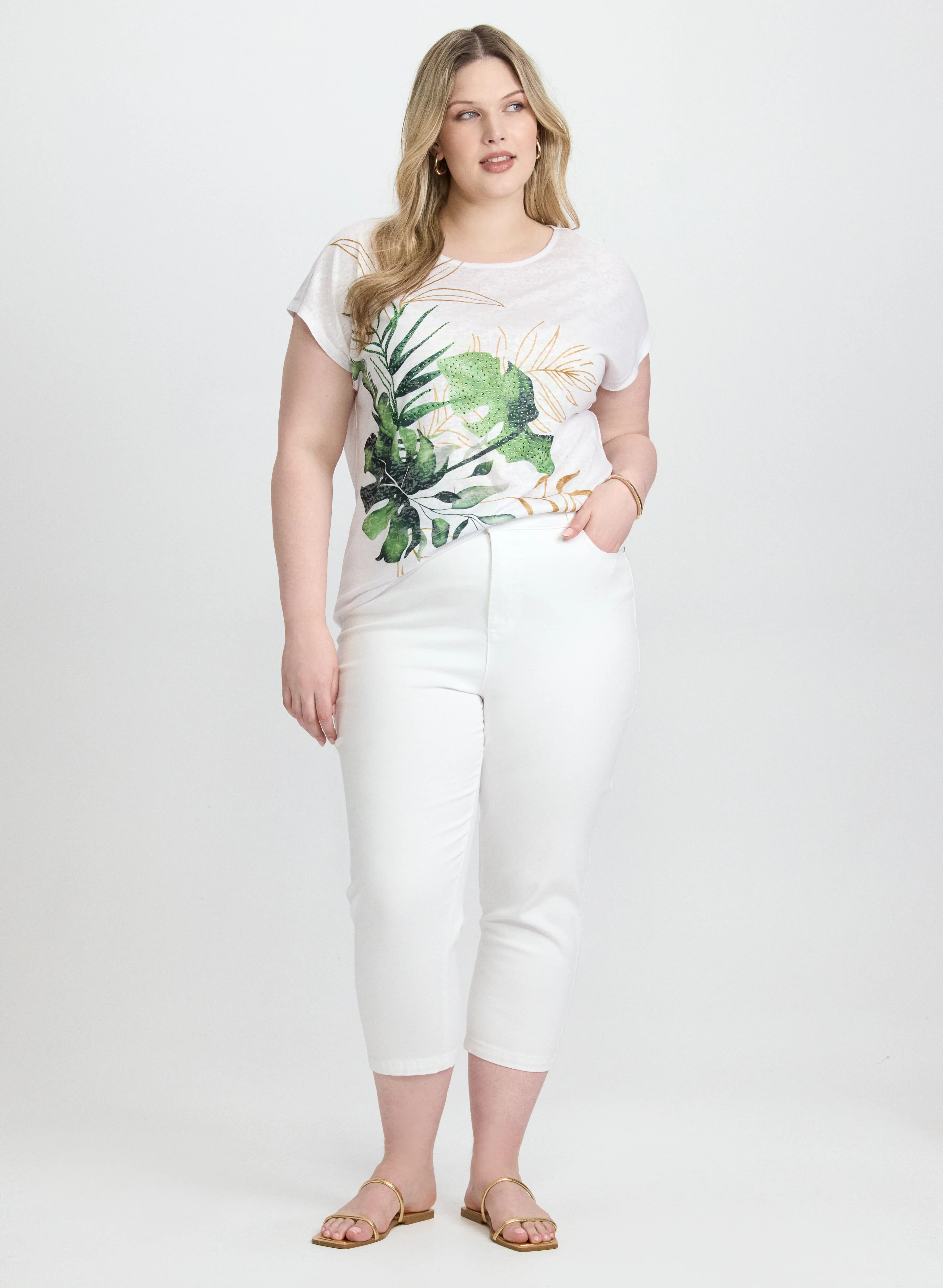 Tropical Print T-Shirt - Image 3