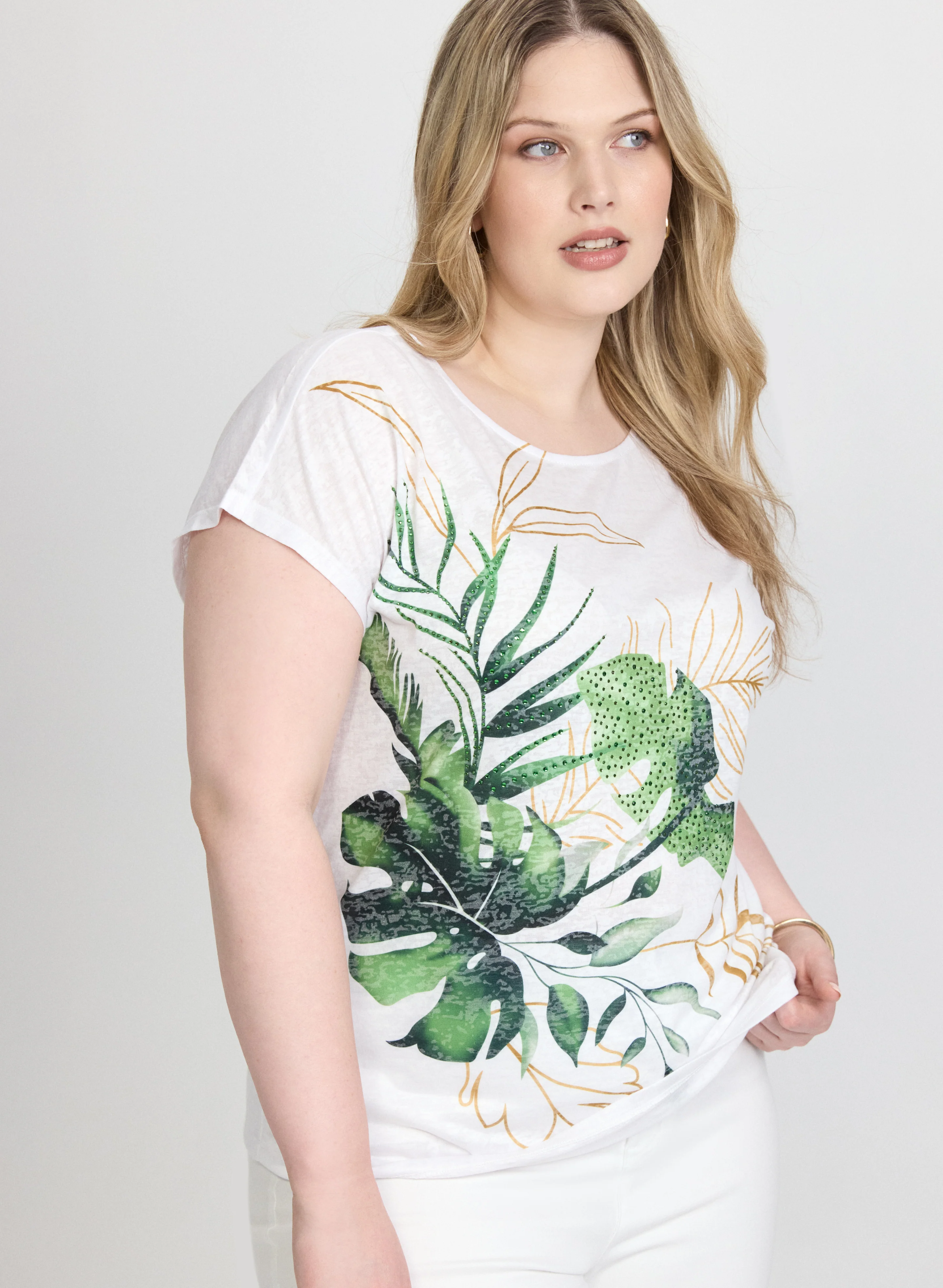 Tropical Print T-Shirt - Image 5