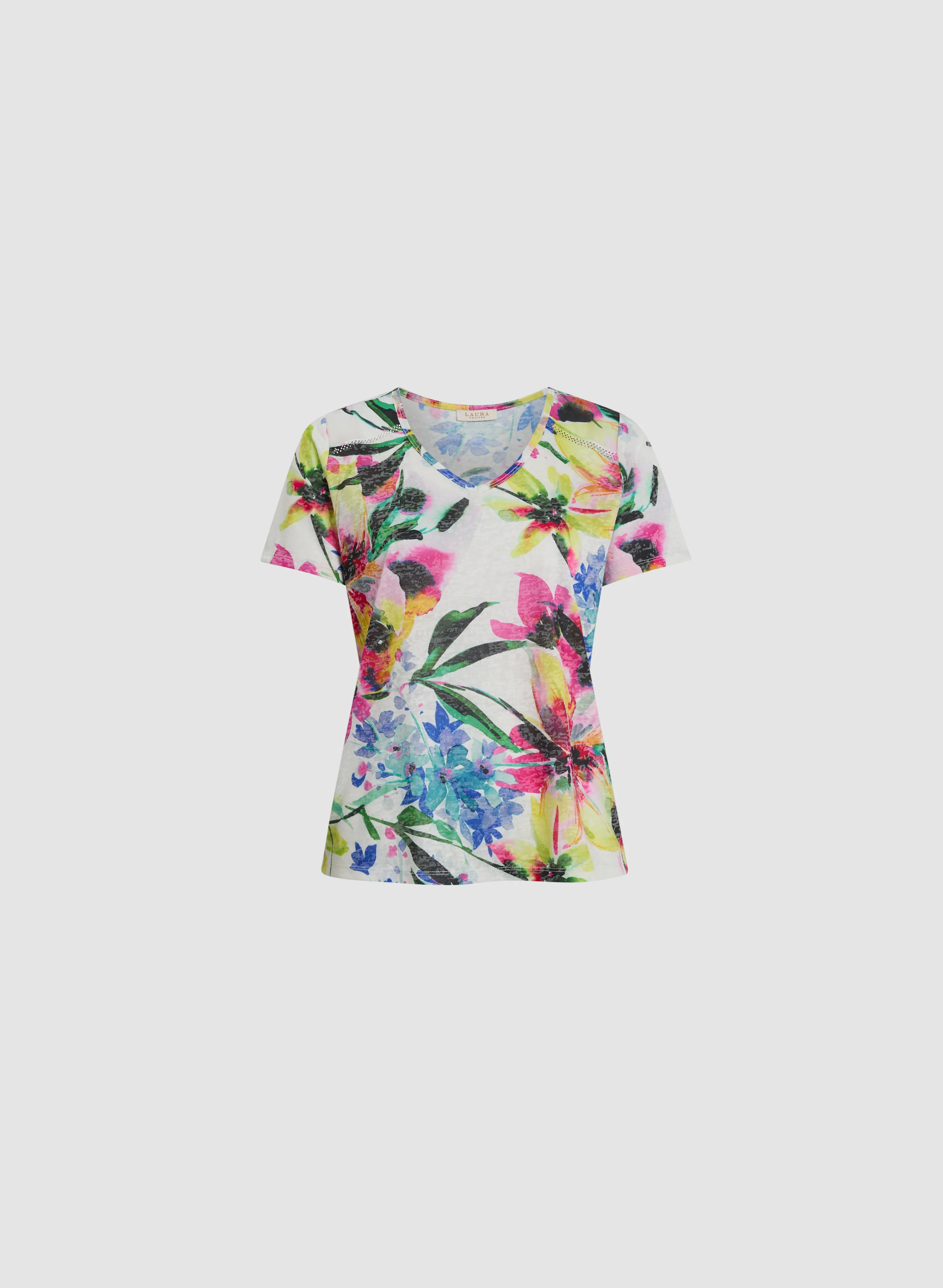 Tropical Print T-Shirt - Image 6