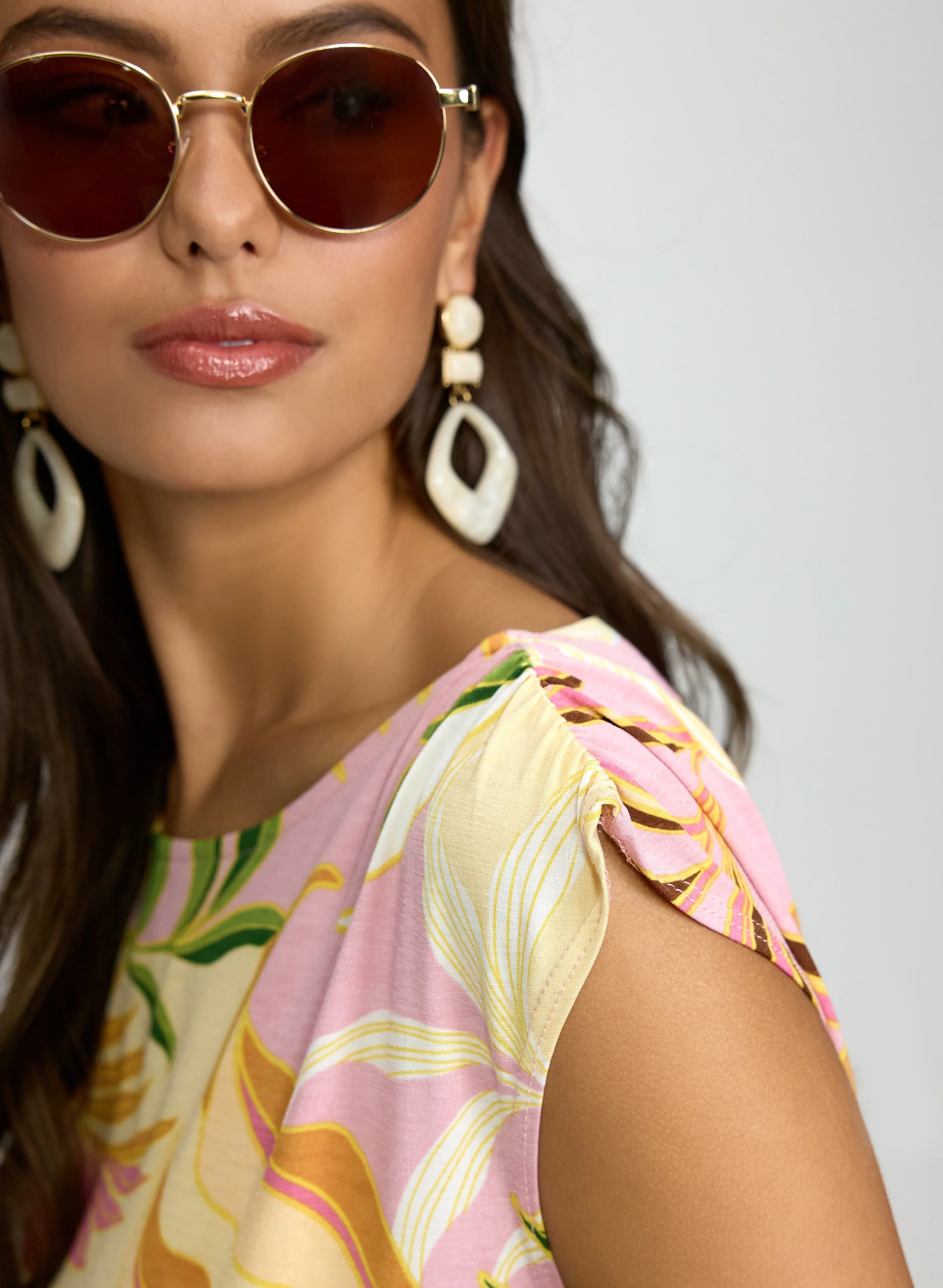 Tropical Print Top - Image 2