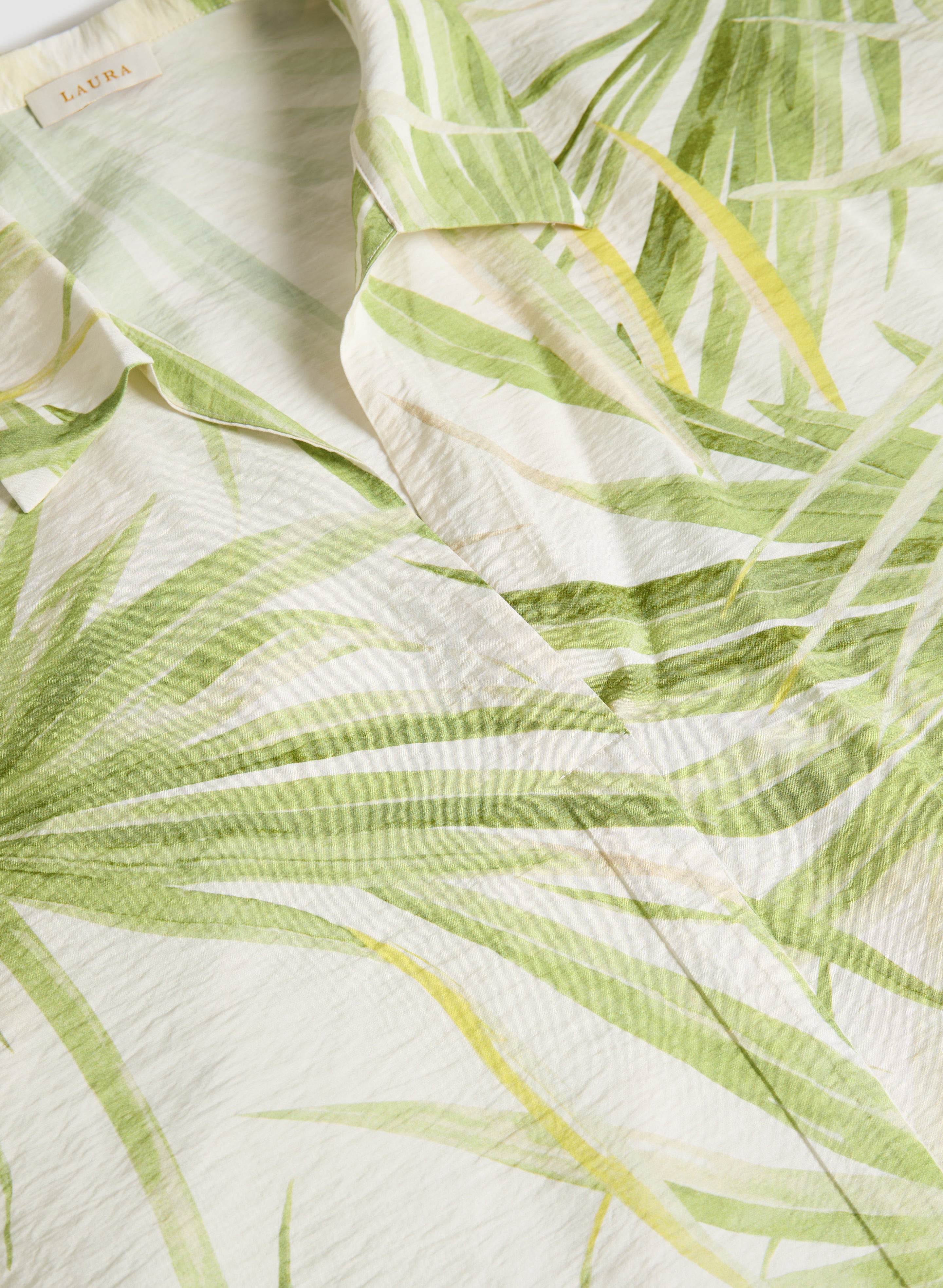 Tropical Tied-Hem Blouse - Image 6