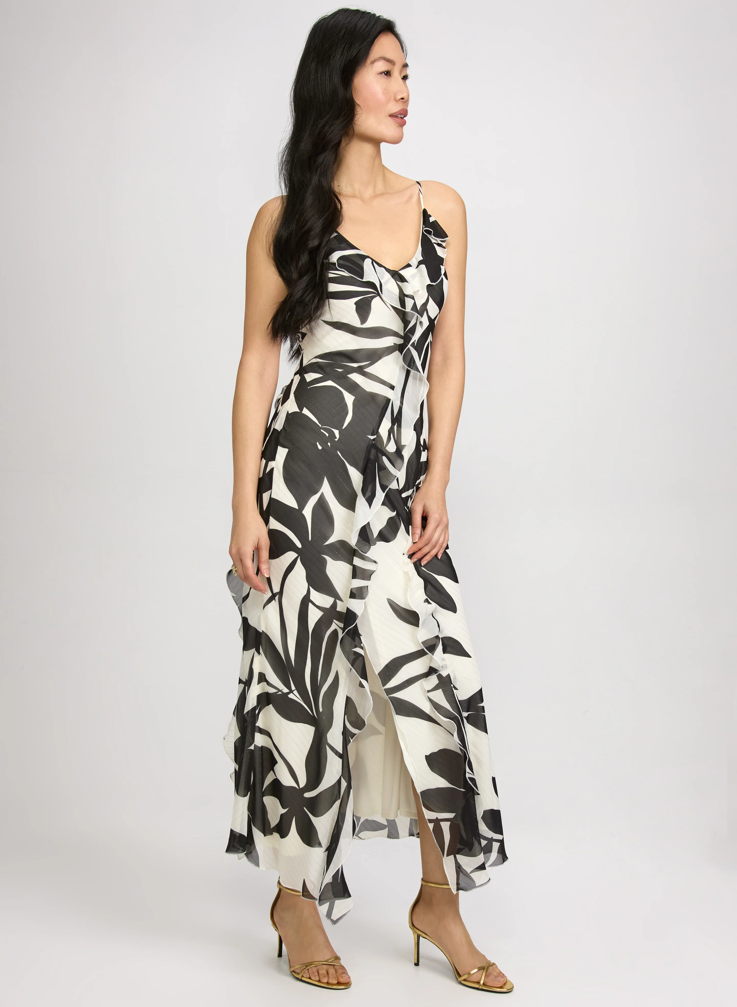 Tropical Waterfall Flounce Dress - Image 2