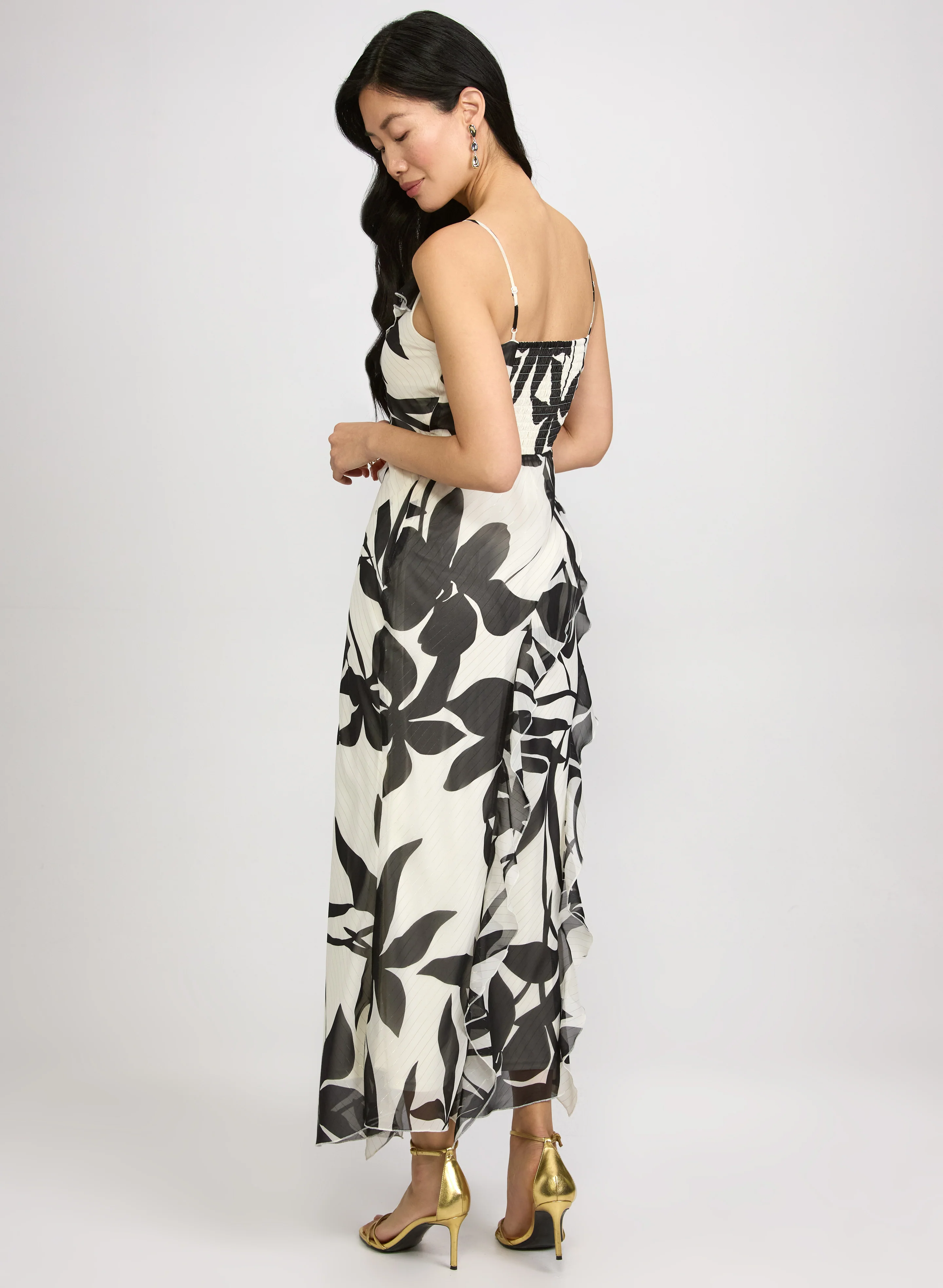 Tropical Waterfall Flounce Dress - Image 4