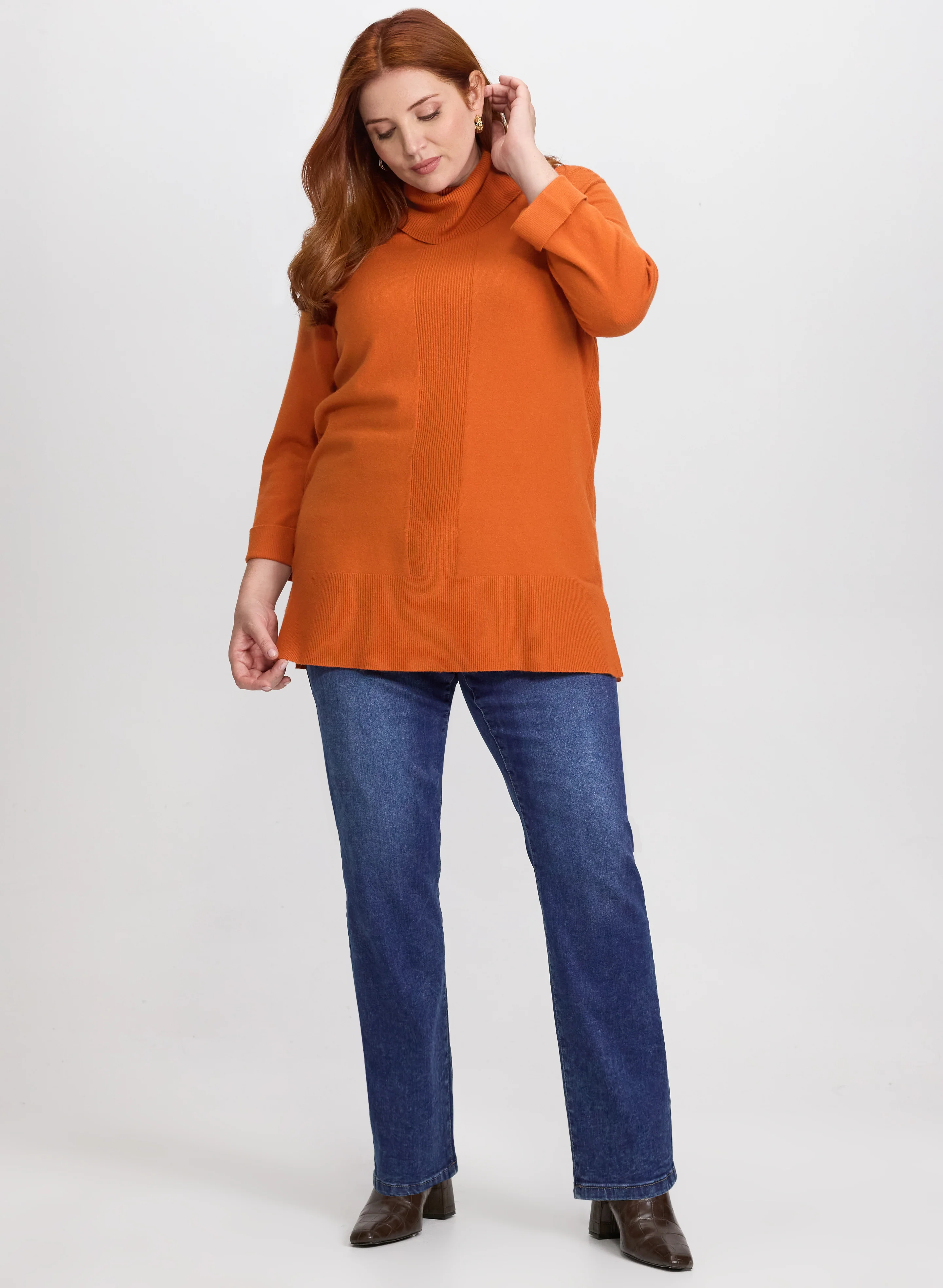 Turtleneck Tunic Sweater - Image 3