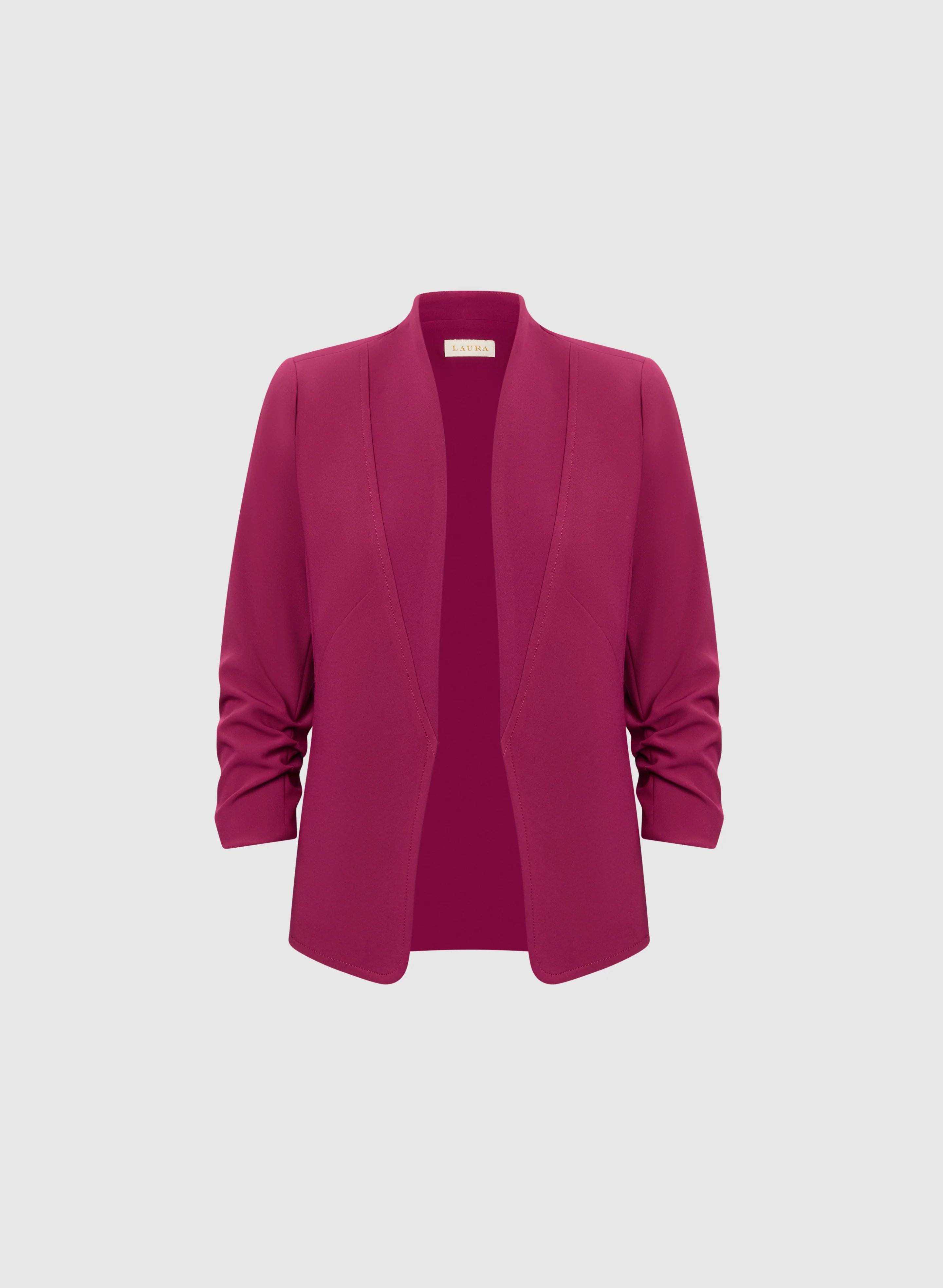 Twill 3/4 Sleeve Blazer - Image 6