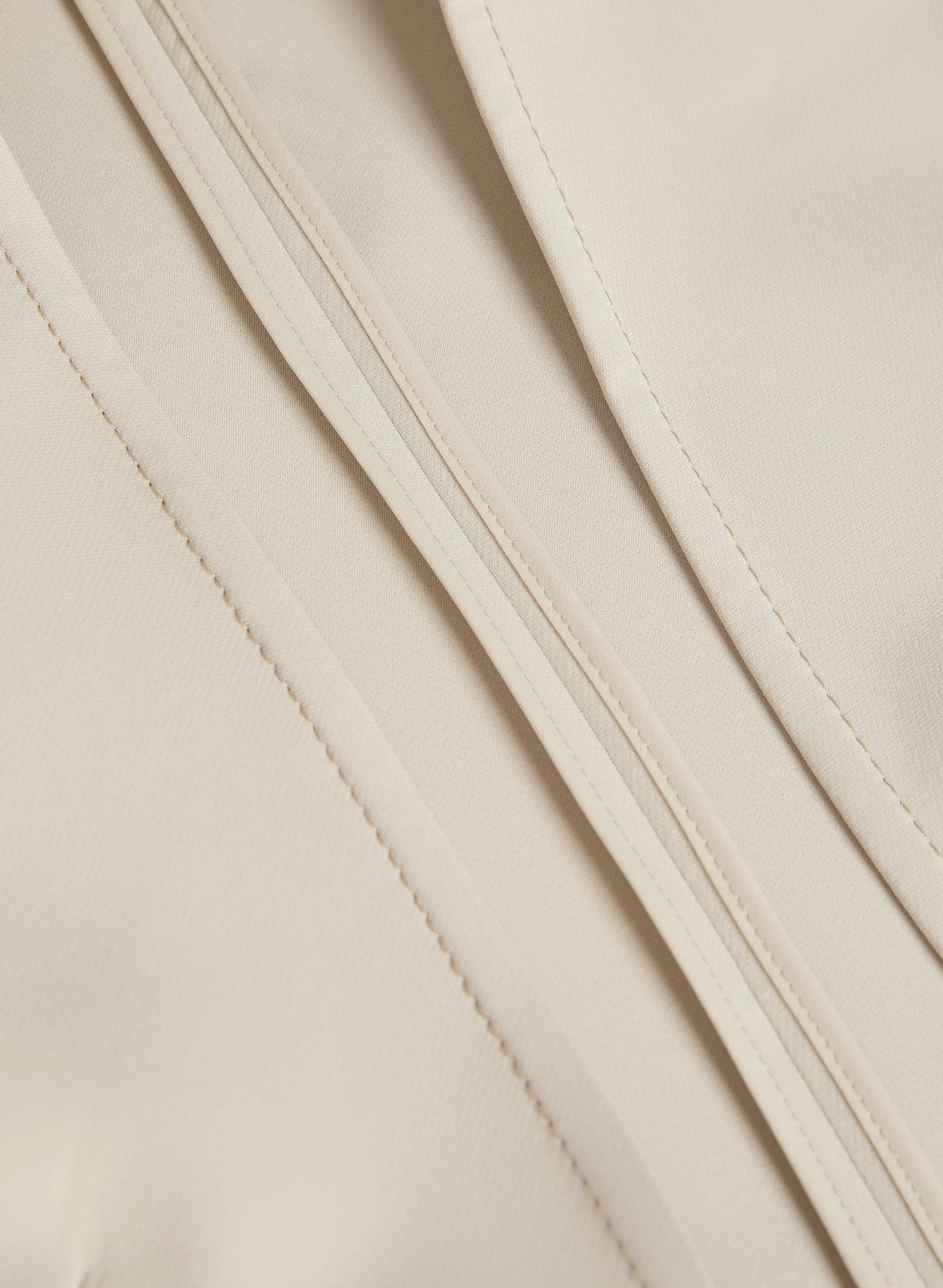 Open Twill Collarless Jacket - Image 7