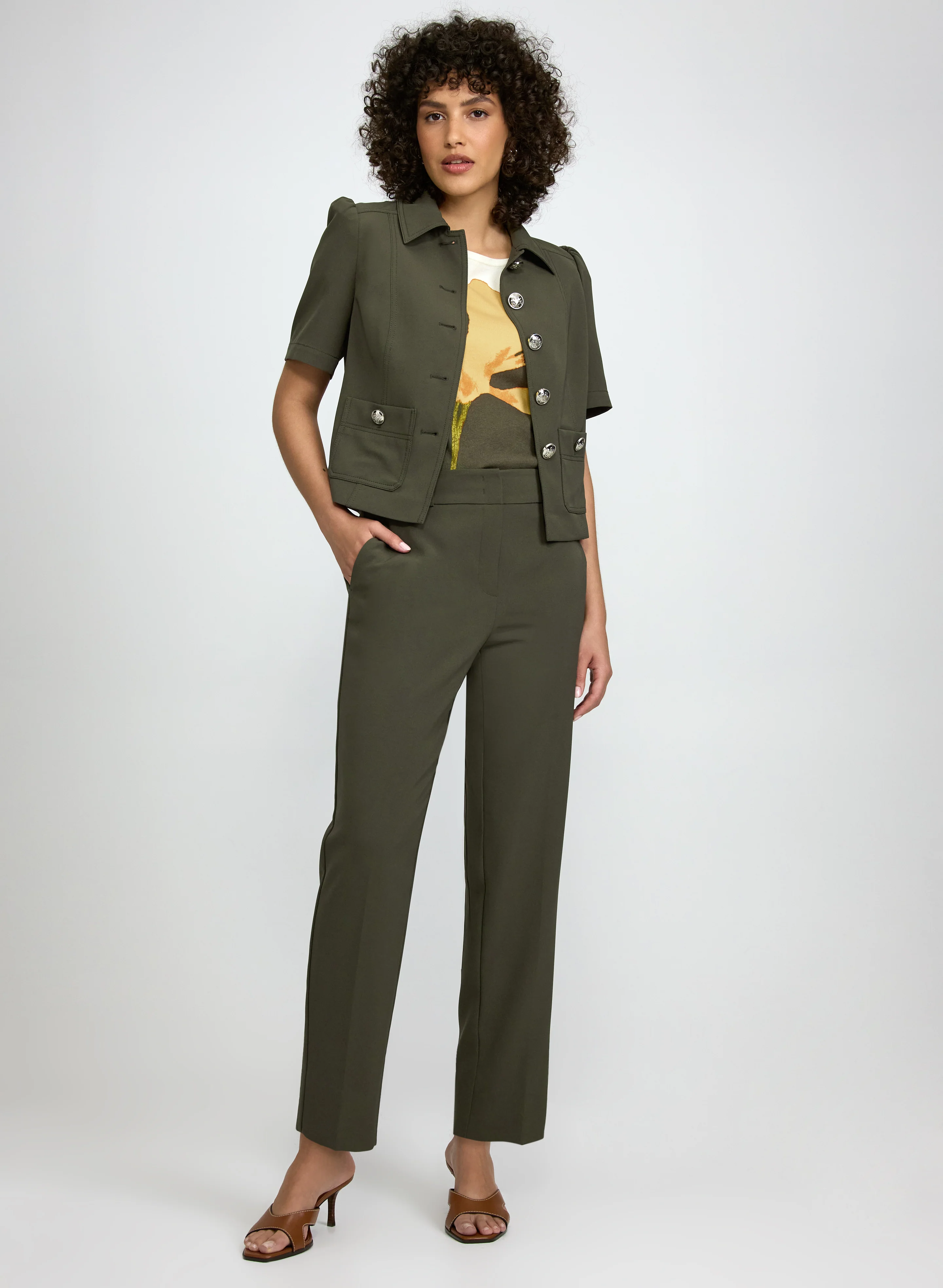 Twill Short Sleeve Jacket - Image 4