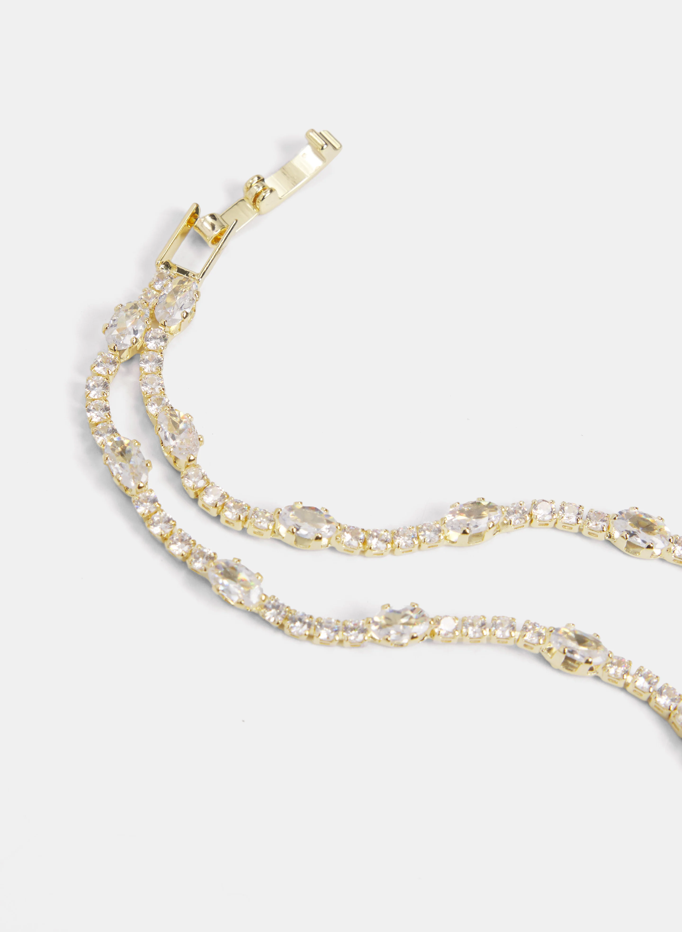 Two-Row Crystal Bracelet - Image 2