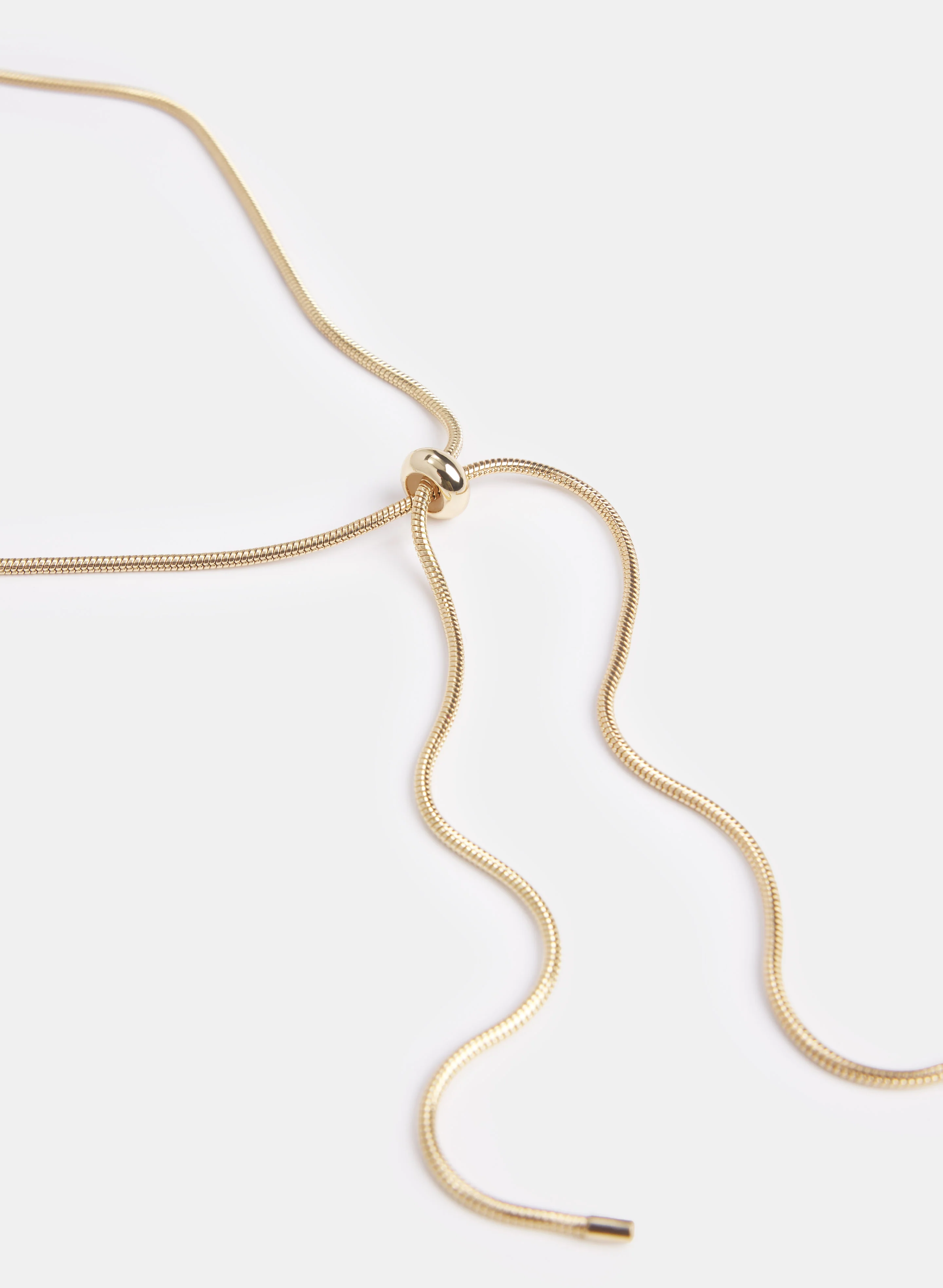Two-Tone Geometric Pendant Necklace - Image 2