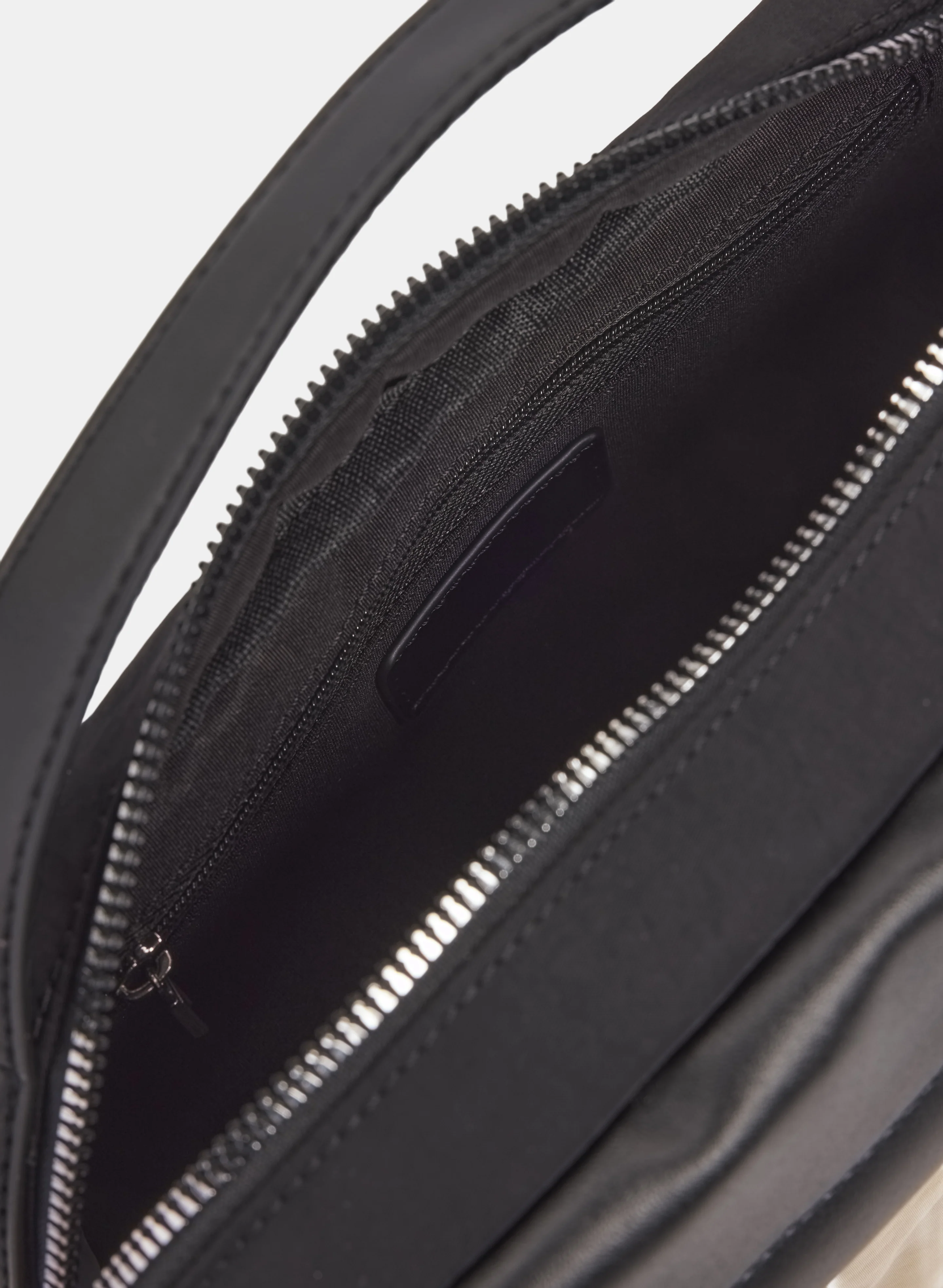 Two-Tone Nylon Crossbody Handbag - Image 4