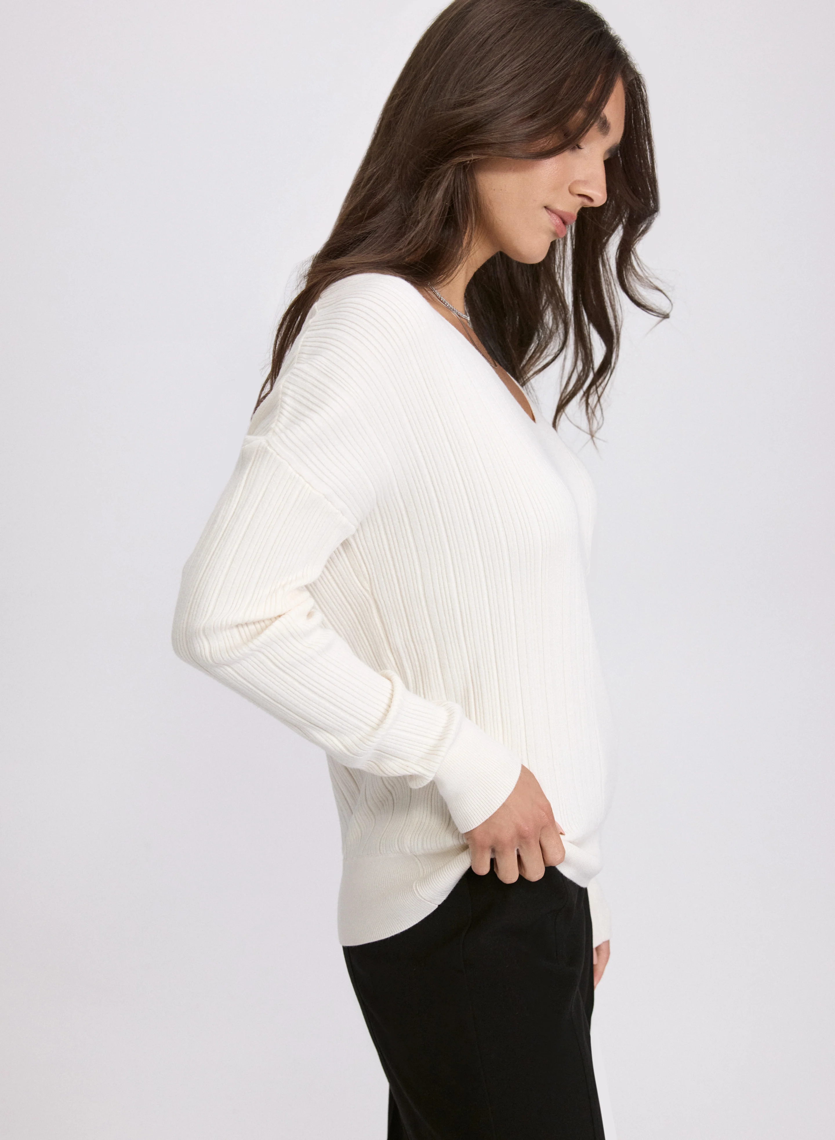 V-Neck Knit Pullover - Image 4