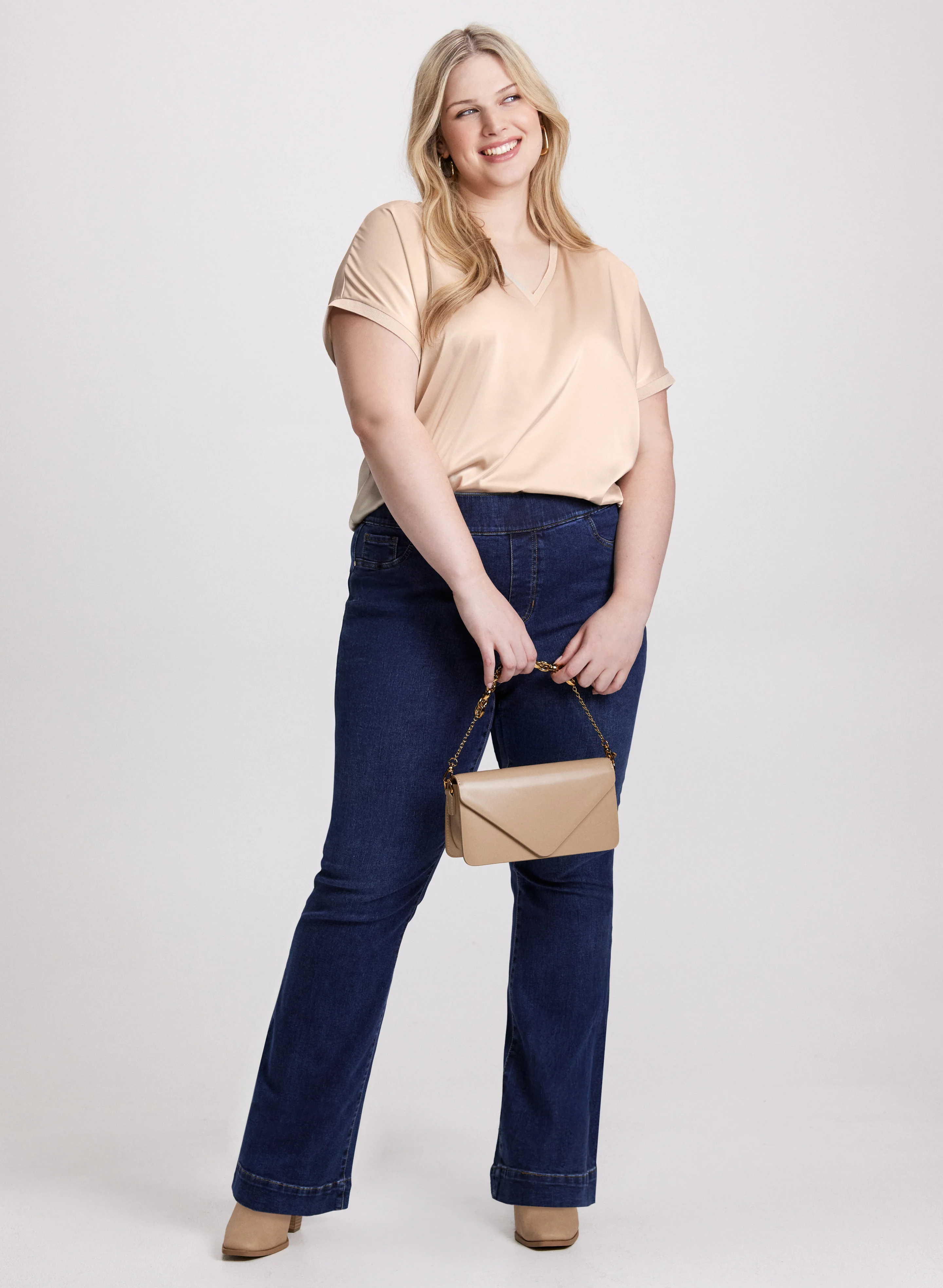 Satin V-Neck Blouse - Image 3