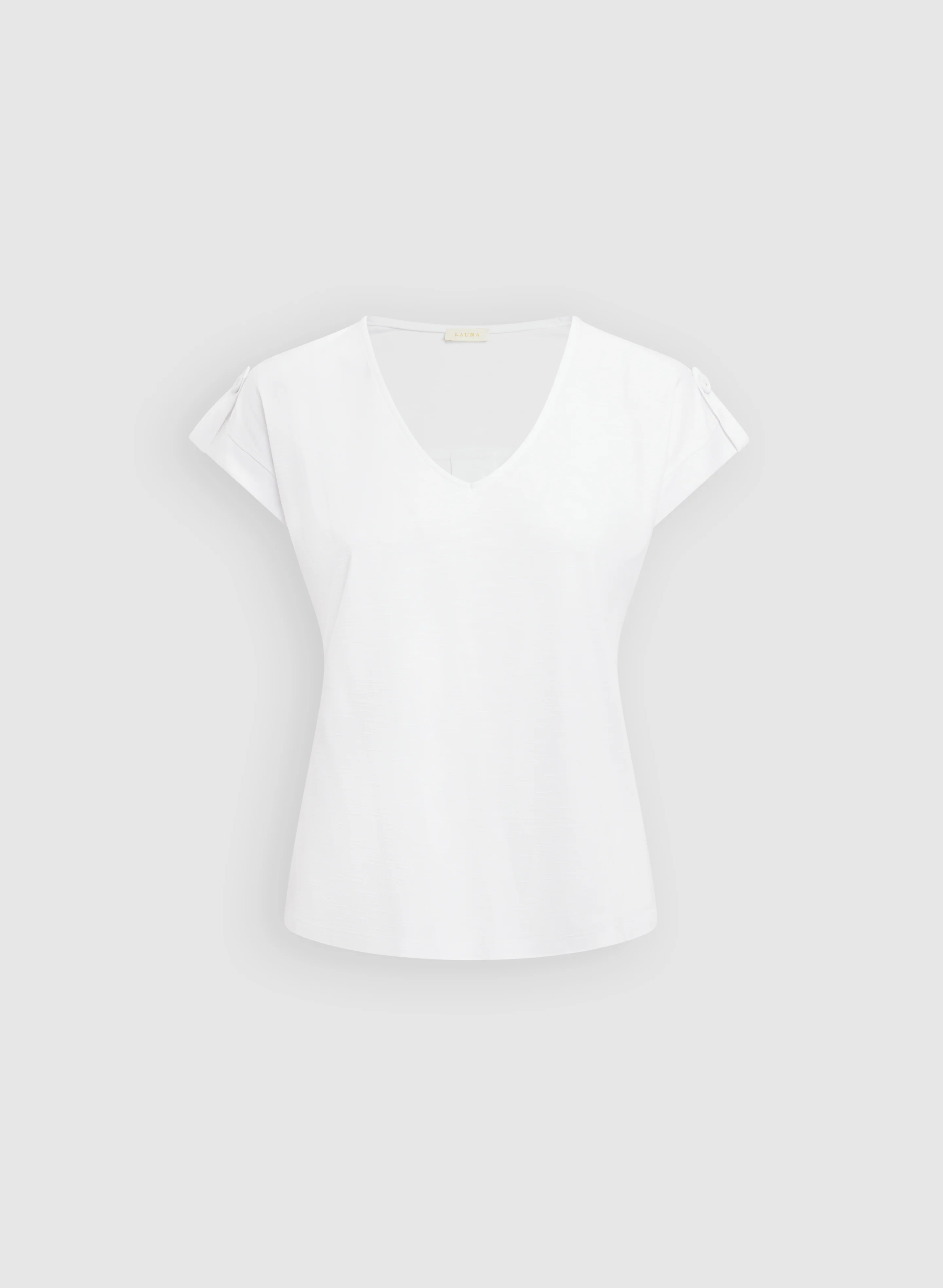 V-Neck Slub T-Shirt - Image 6